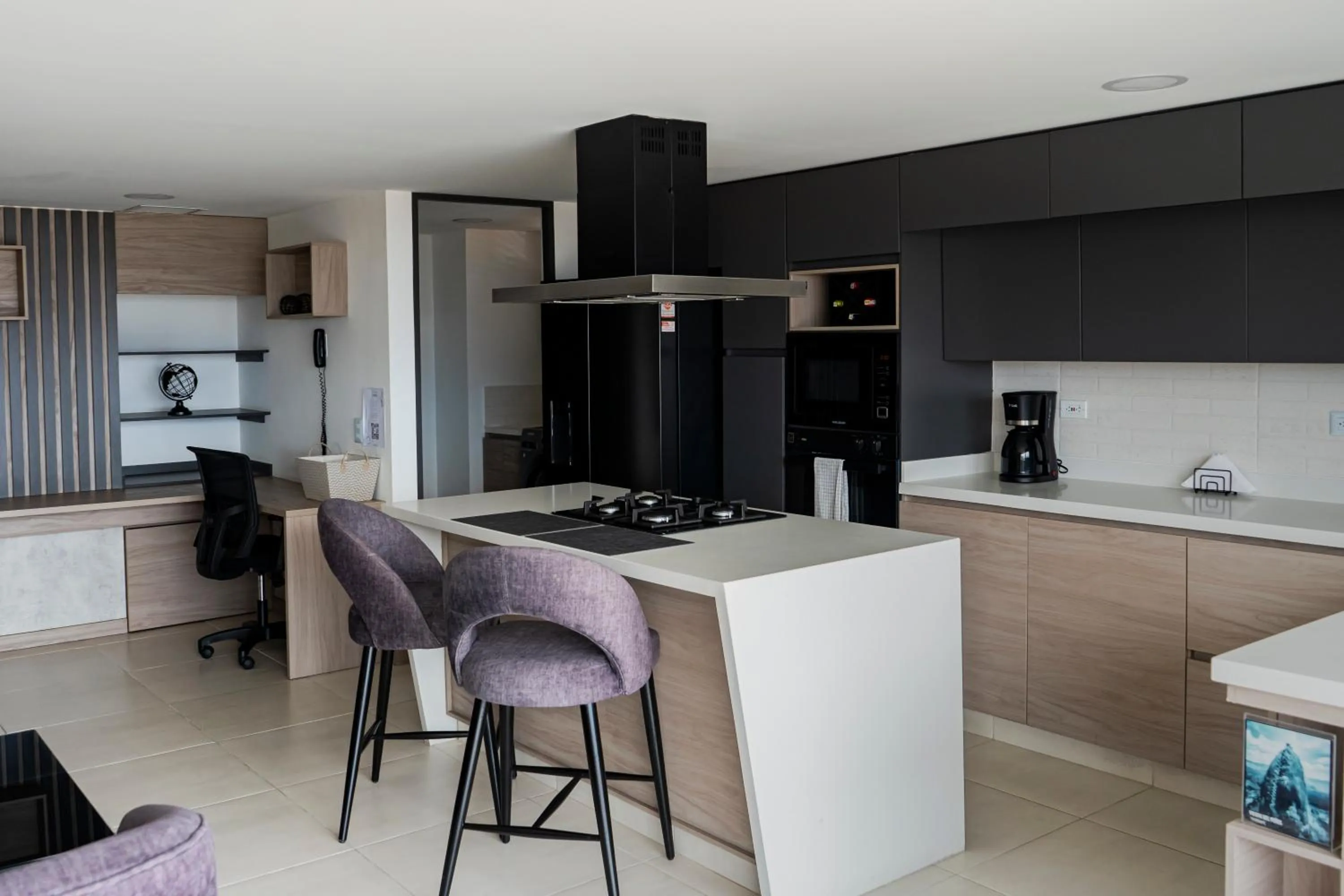 Kitchen or kitchenette in Apartamentos Gema Lujosos en Laureles