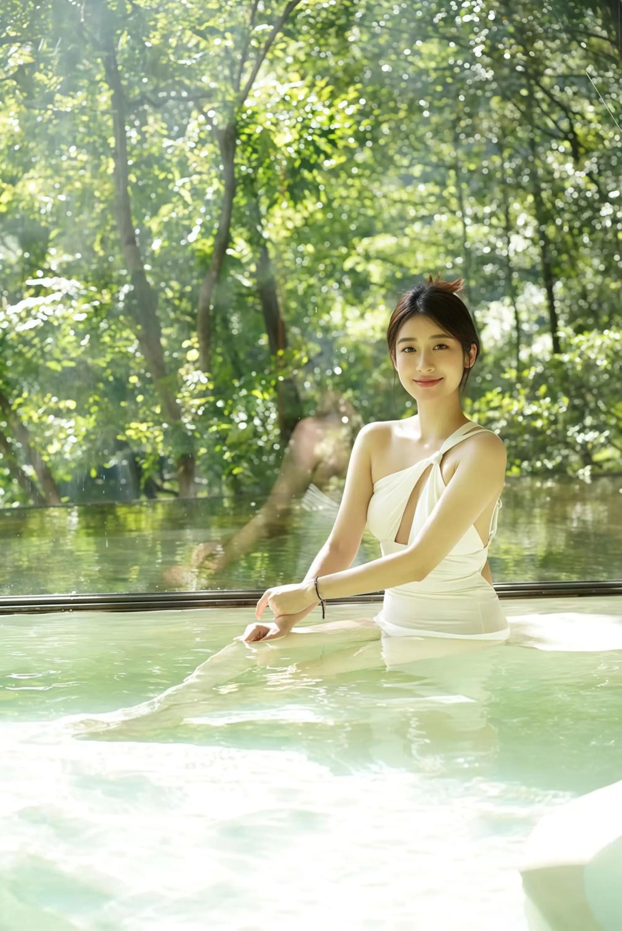 Hot Spring Bath in Yakamoz Qianchuan Hotel