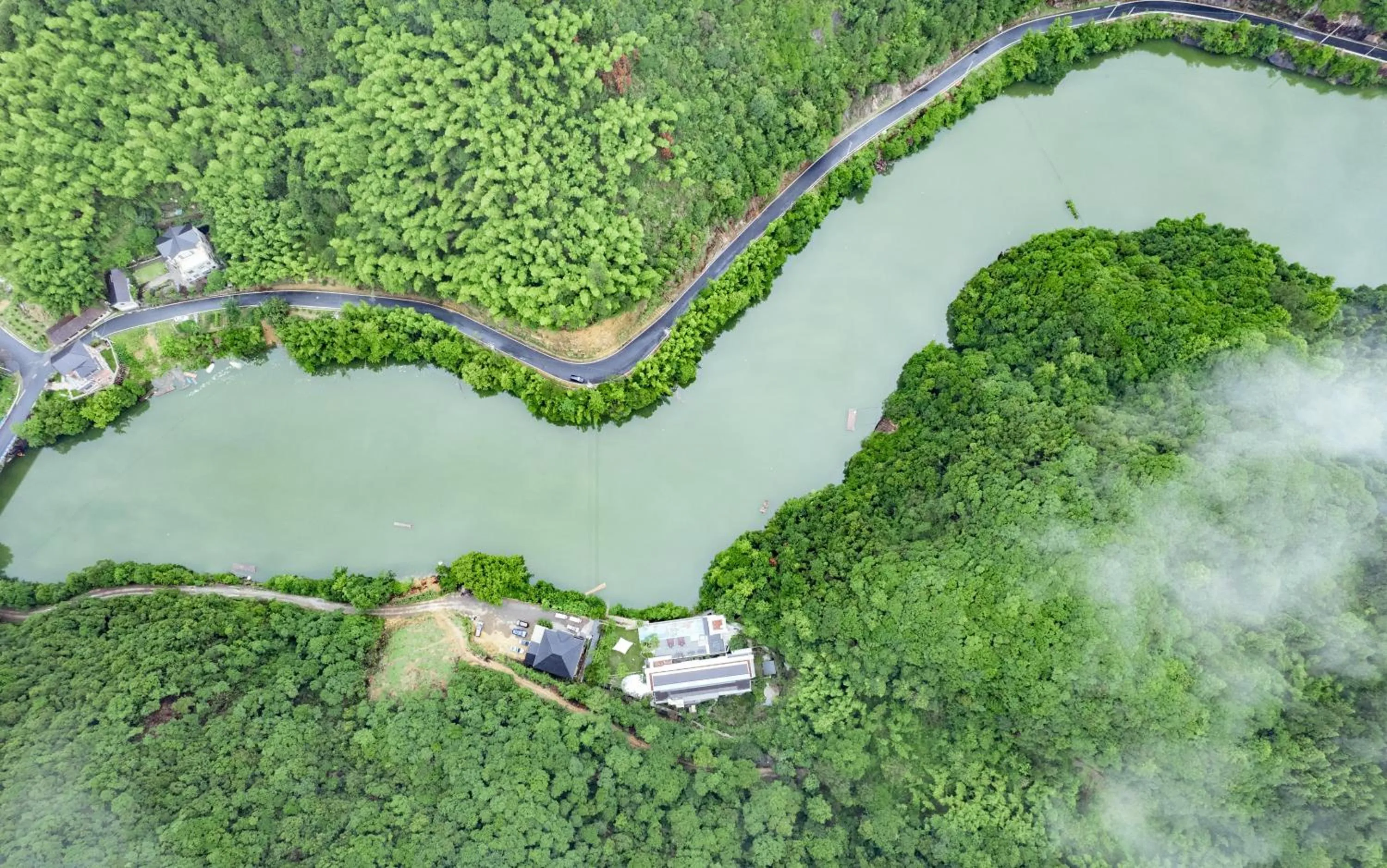 Bird's eye view in Yakamoz Qianchuan Hotel