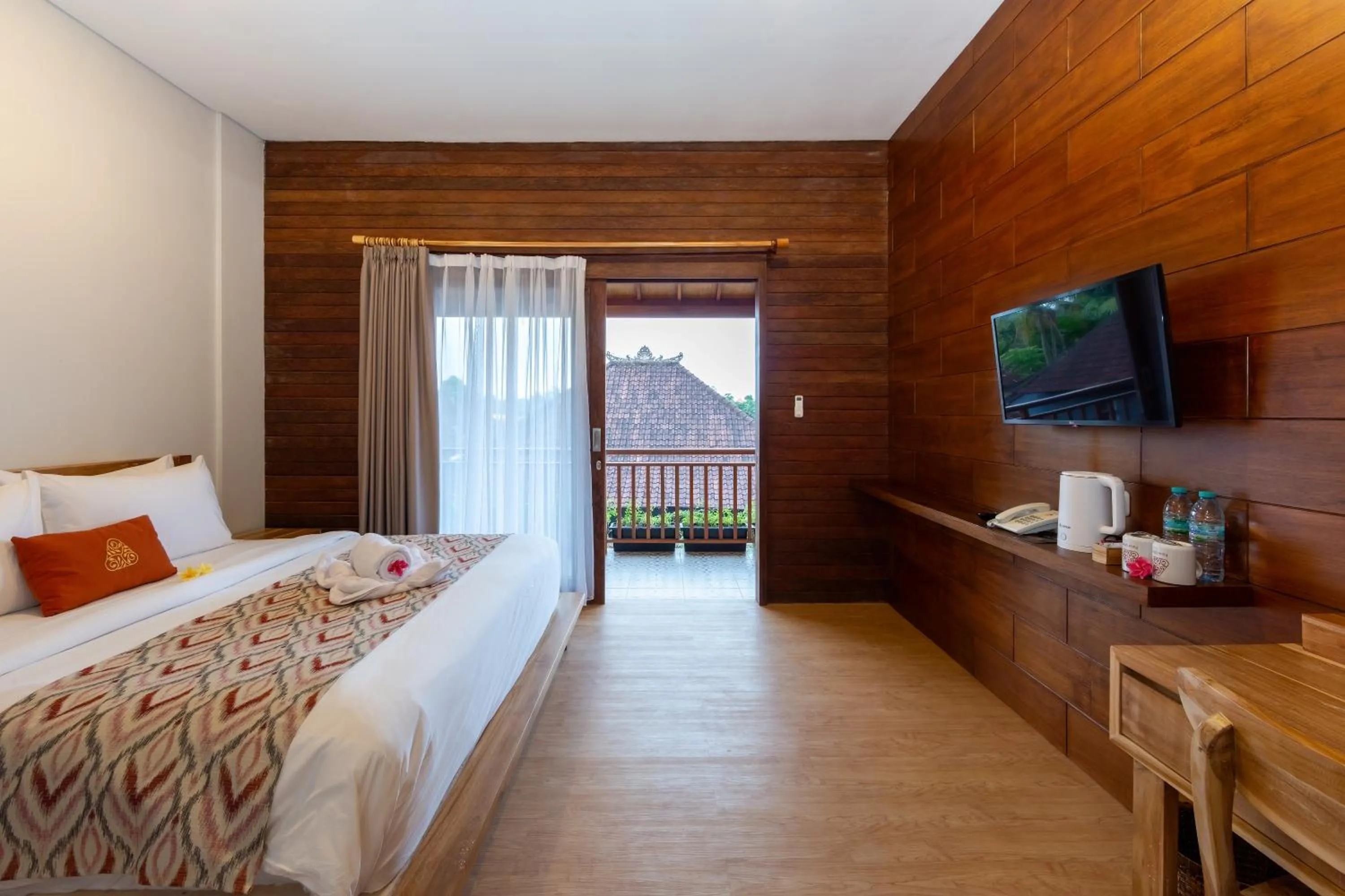 View (from property/room), Bed in Paisa Ubud