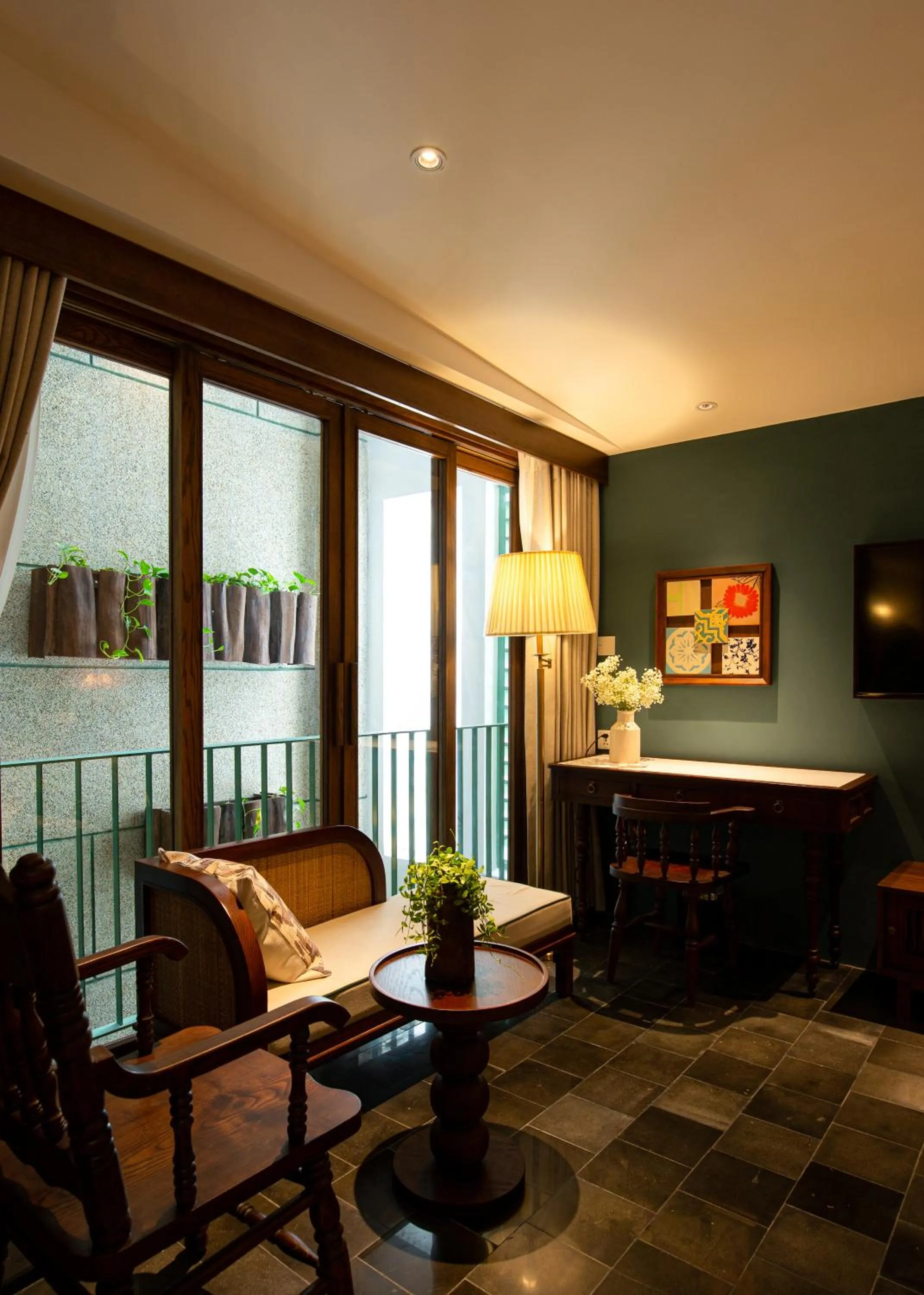 Seating area in Green Home Nha Trang