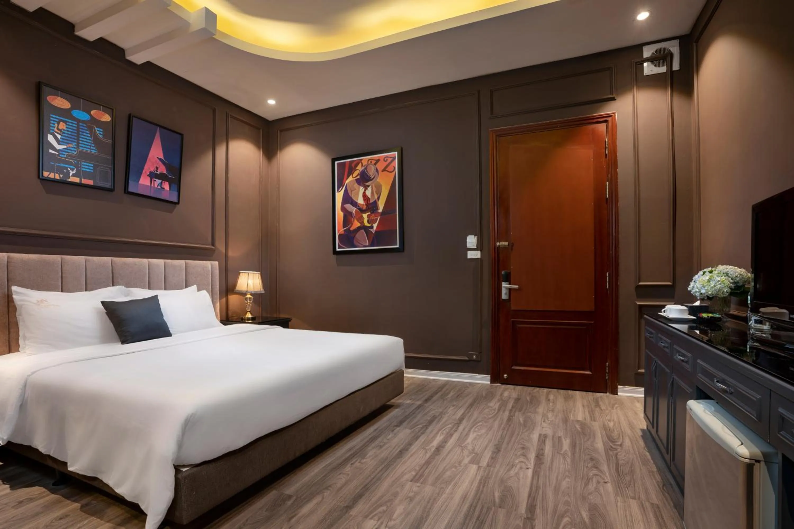 Bed in Hanoi Morning Hotel