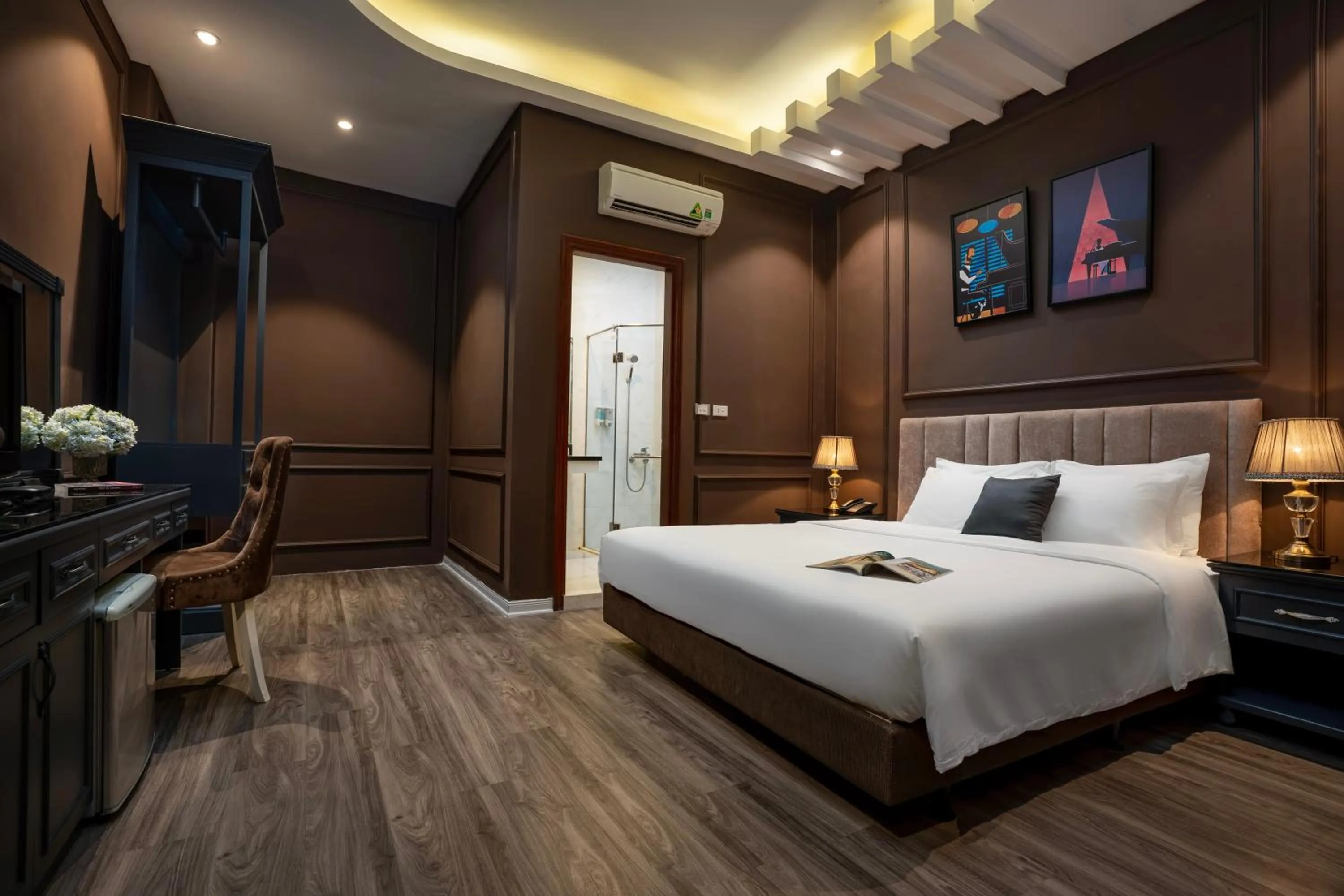 Bed in Hanoi Morning Hotel