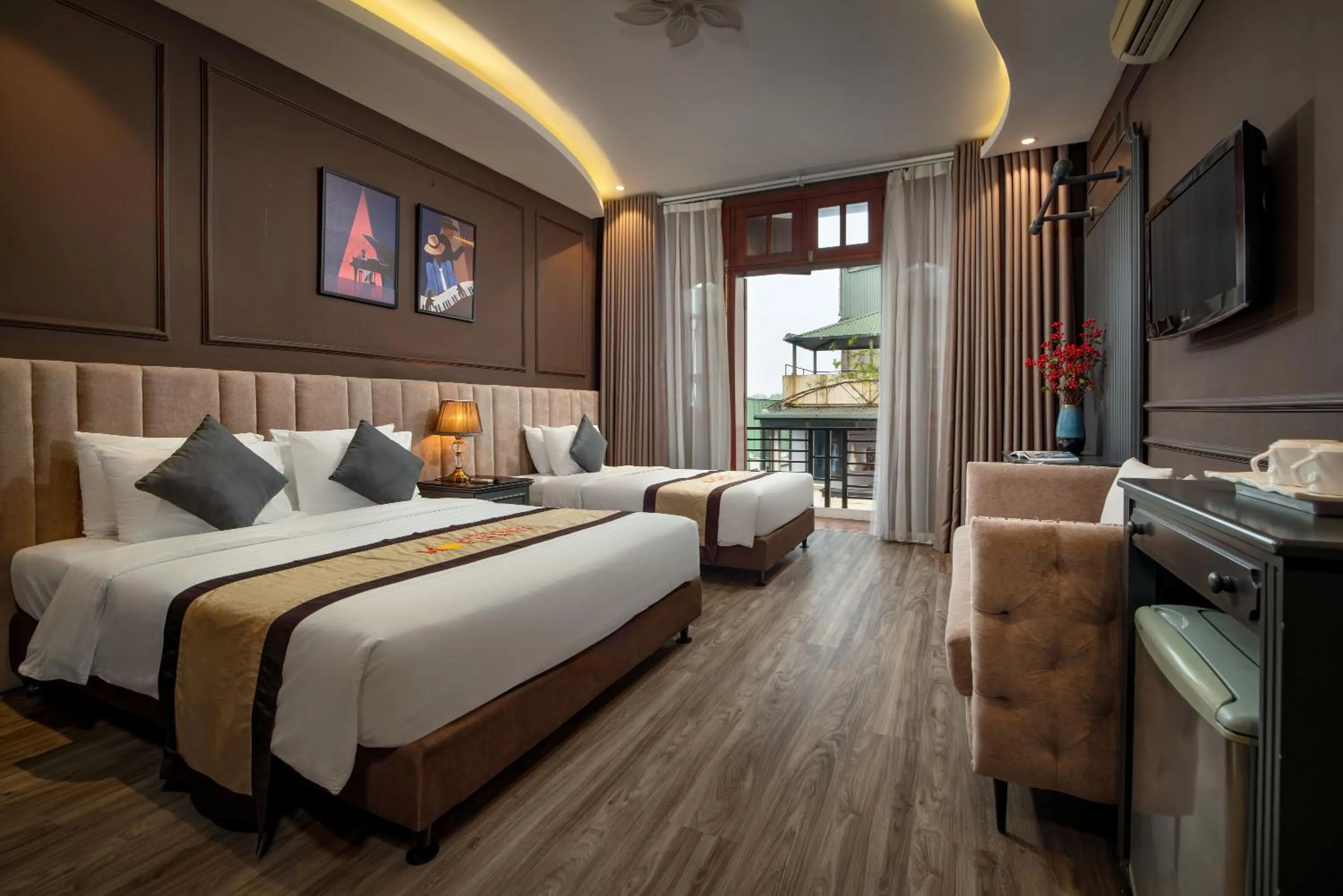 Bedroom, Bed in Hanoi Morning Hotel