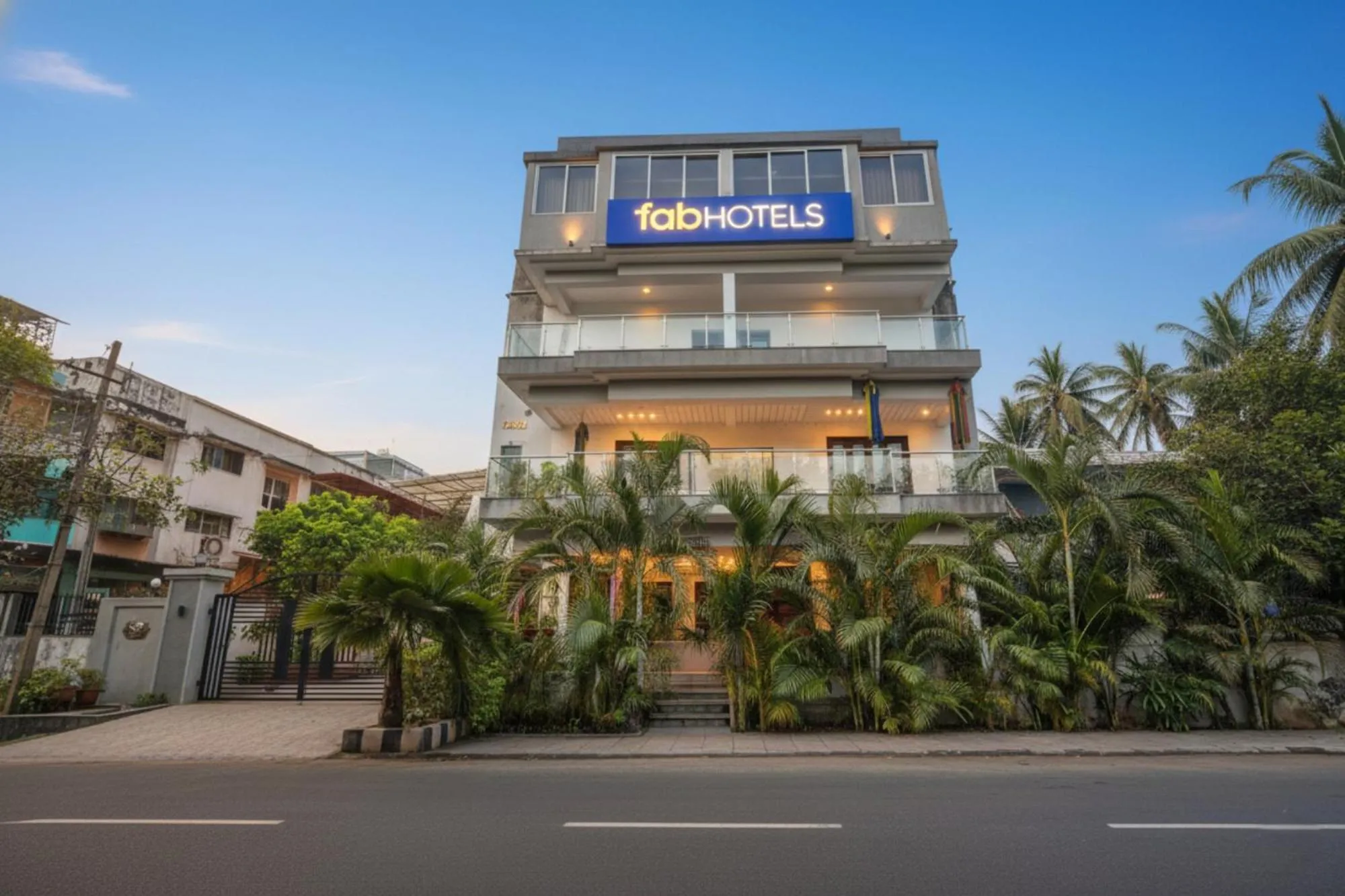 Property building in FabHotel The Sky