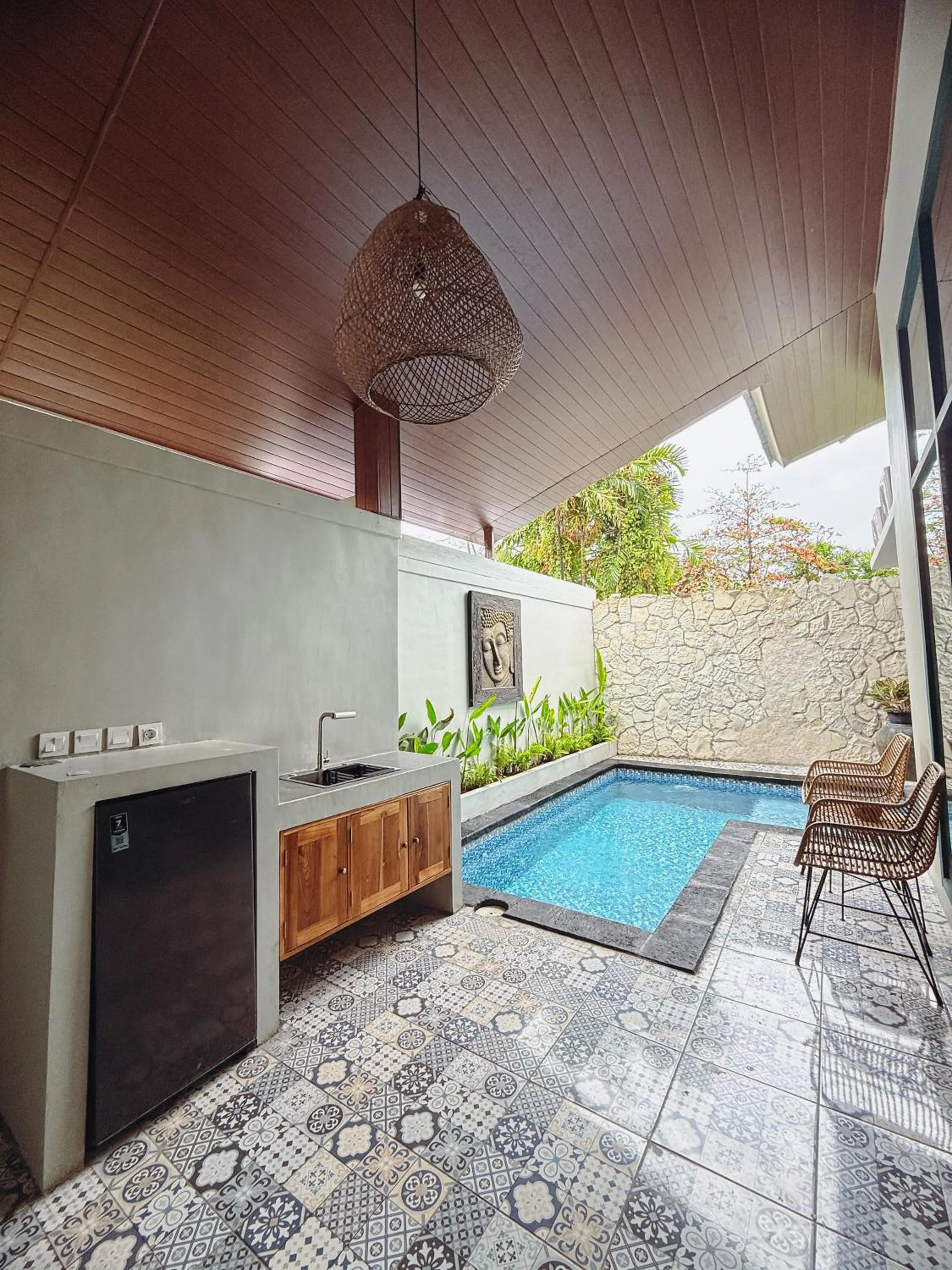 Pool view in The Reward Villas Kerobokan