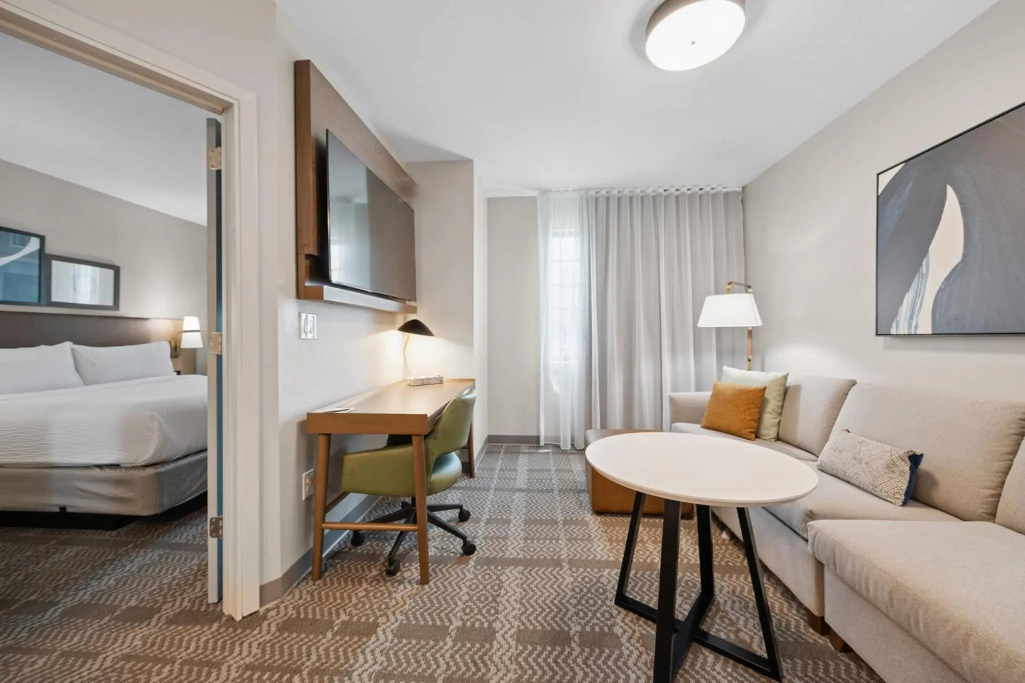 Photo of the whole room, Bed in Staybridge Suites Sacramento Woodland by IHG