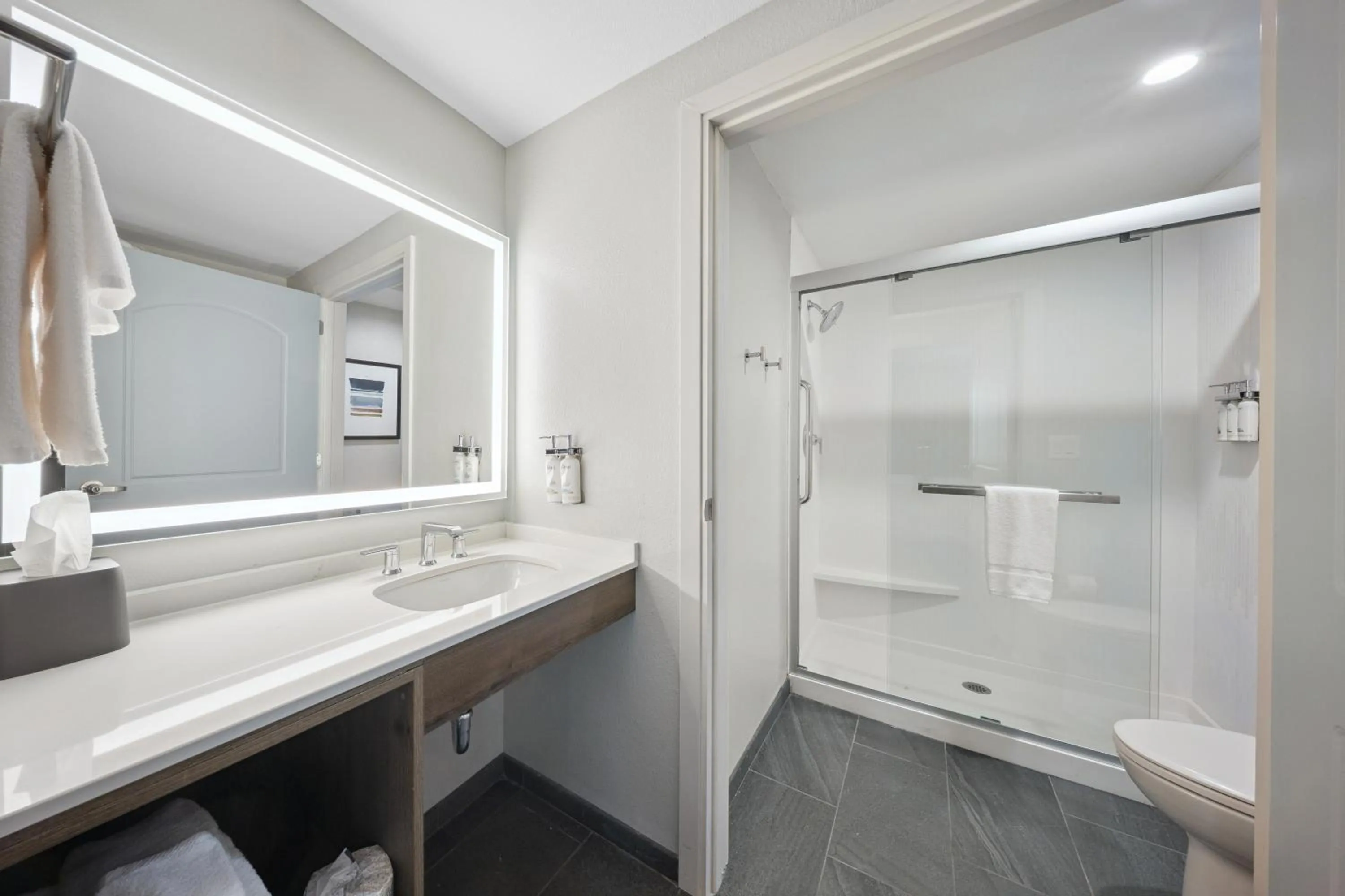 Shower in Staybridge Suites Sacramento Woodland by IHG