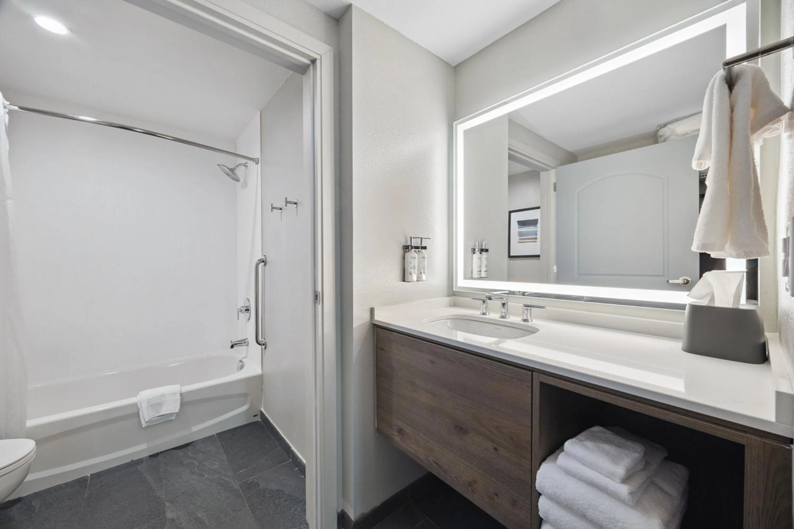 Shower in Staybridge Suites Sacramento Woodland by IHG