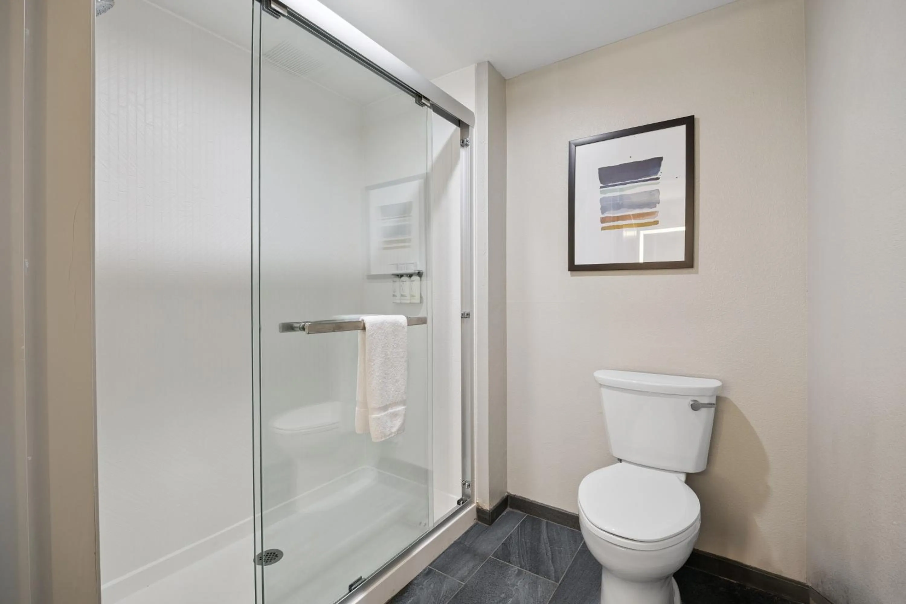 Shower in Staybridge Suites Sacramento Woodland by IHG