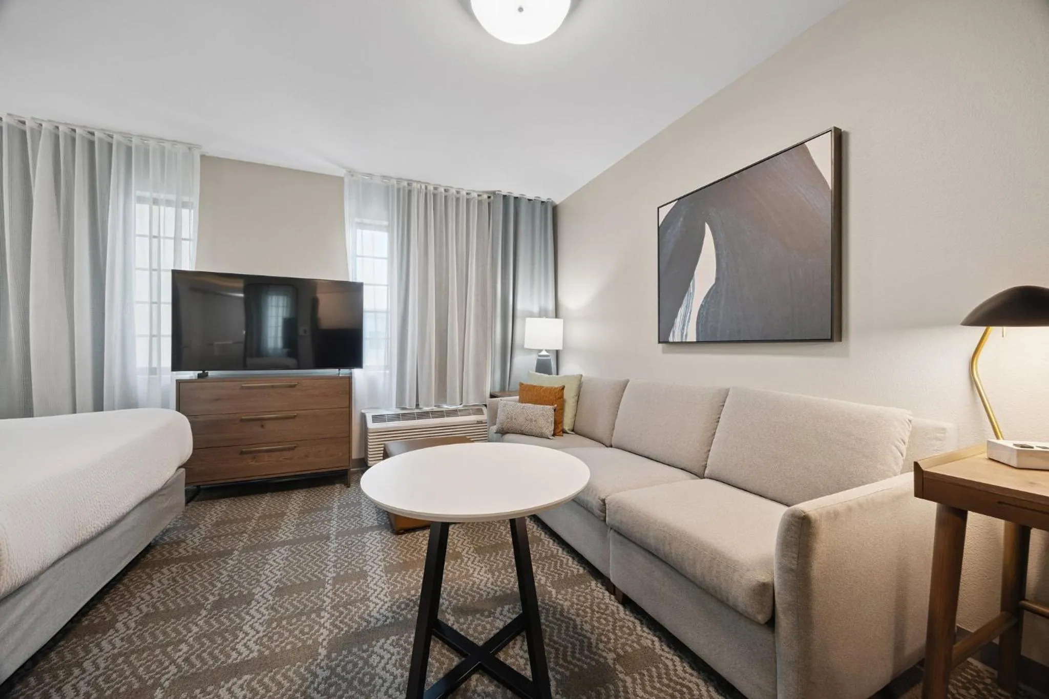 Photo of the whole room, Bed in Staybridge Suites Sacramento Woodland by IHG