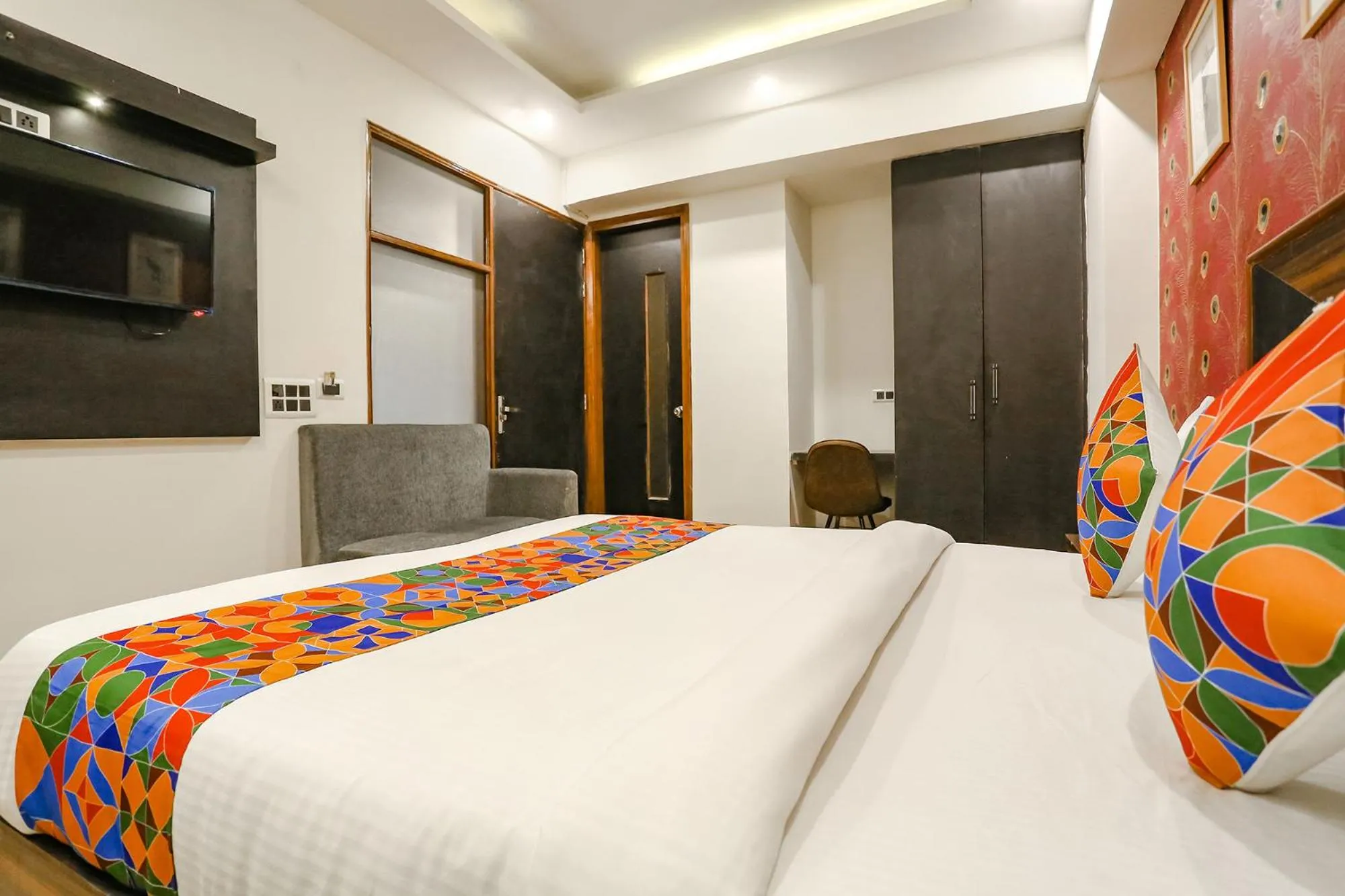 Photo of the whole room, Bed in FabHotel Delta Suites I