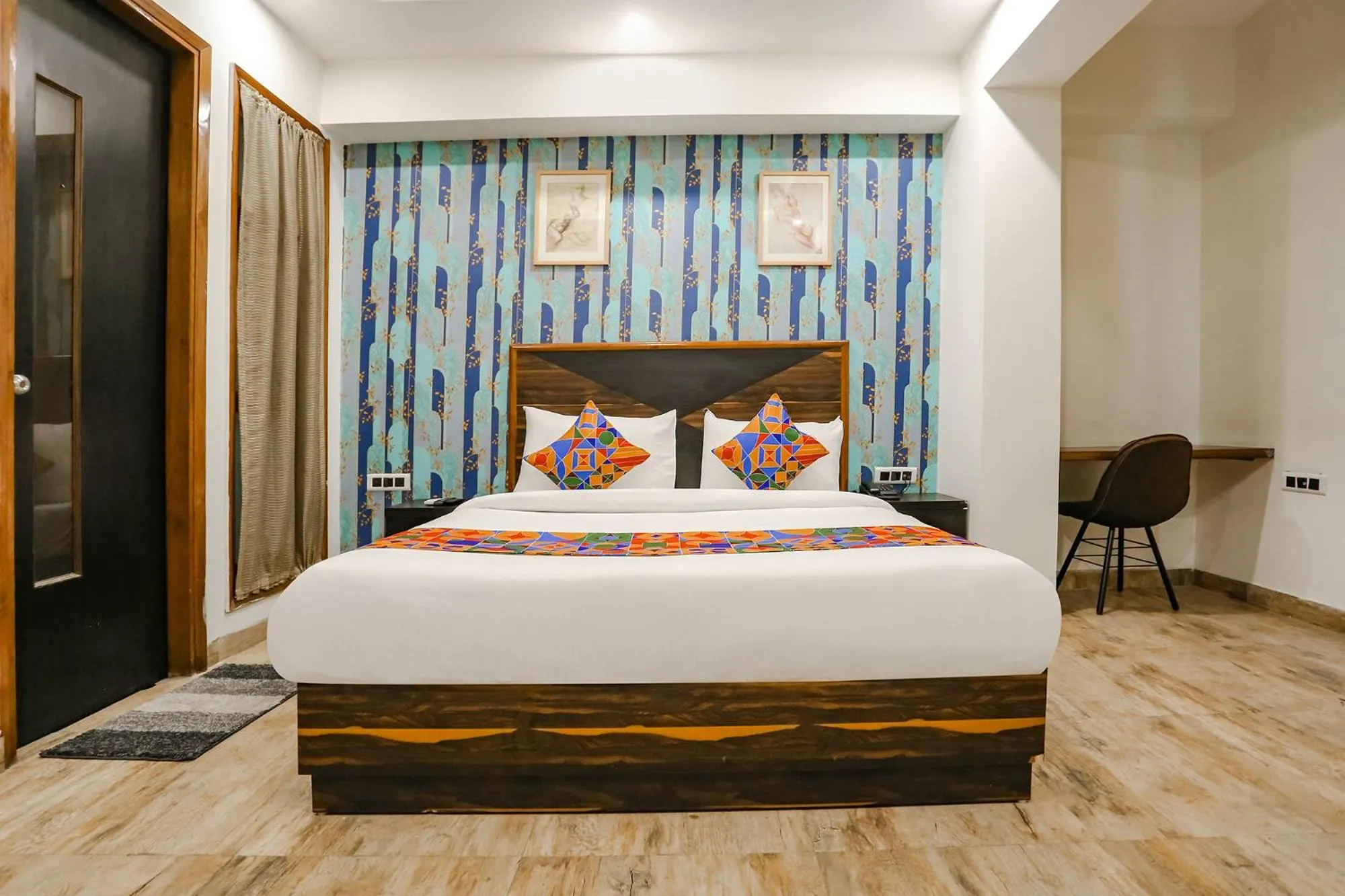Bed in FabHotel Delta Suites I