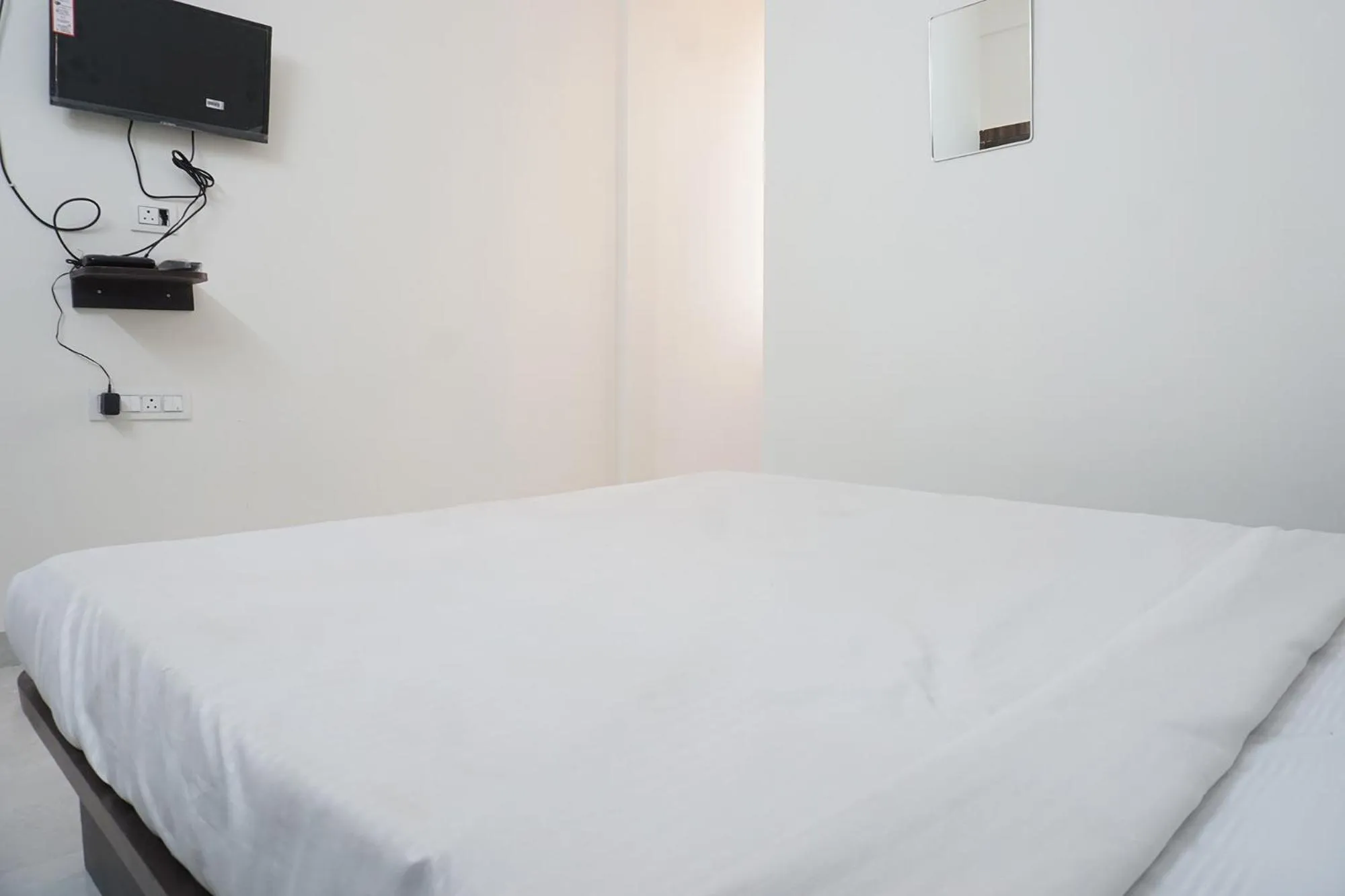 TV and multimedia, Bed in FabHotel Gargi Galuxe - Nr Ankushrao Natyagruha