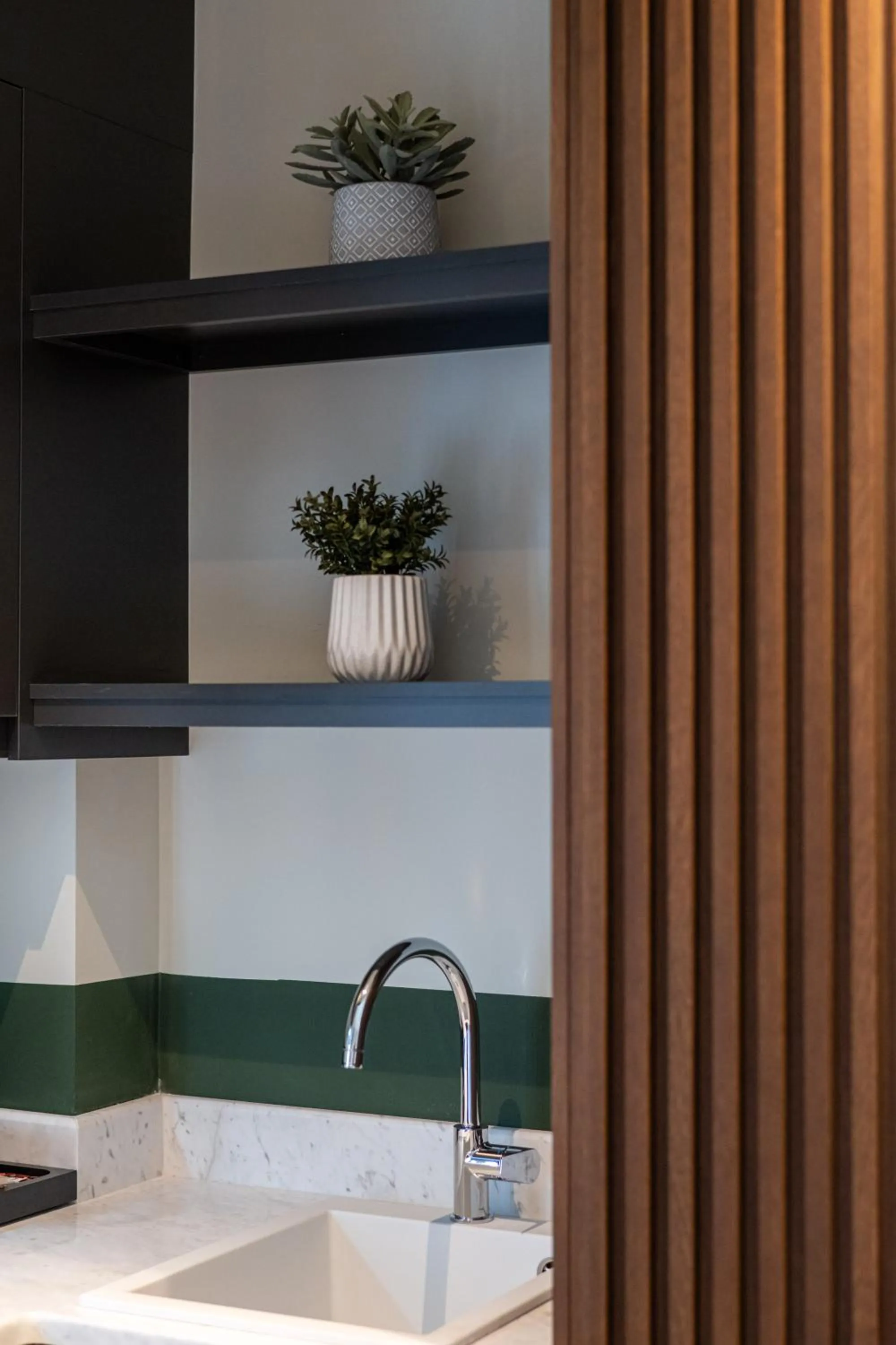 Kitchen or kitchenette in Evripidou 7 - Kalamata Mediterranean Suites