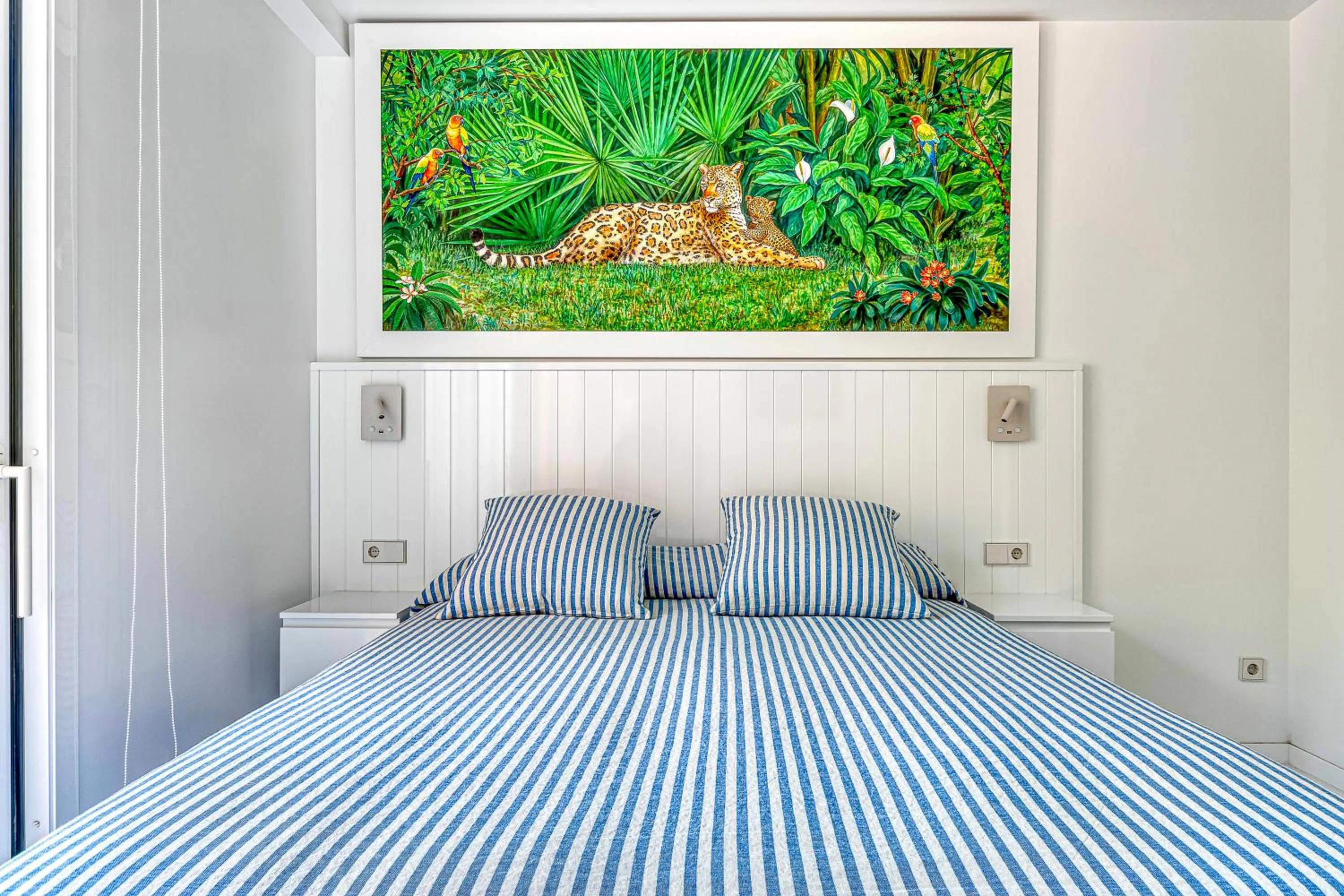 Bed in The Pink Elephant Hotel