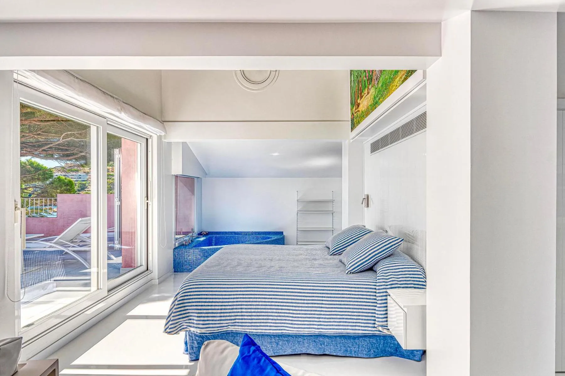 Bed in The Pink Elephant Hotel