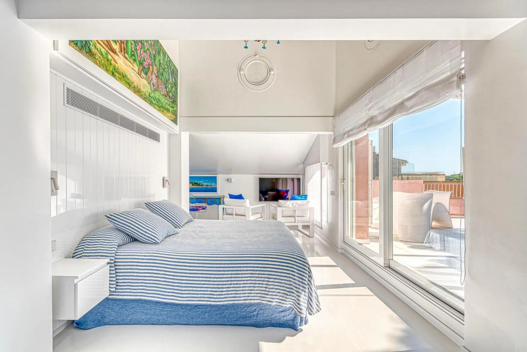 Bed in The Pink Elephant Hotel