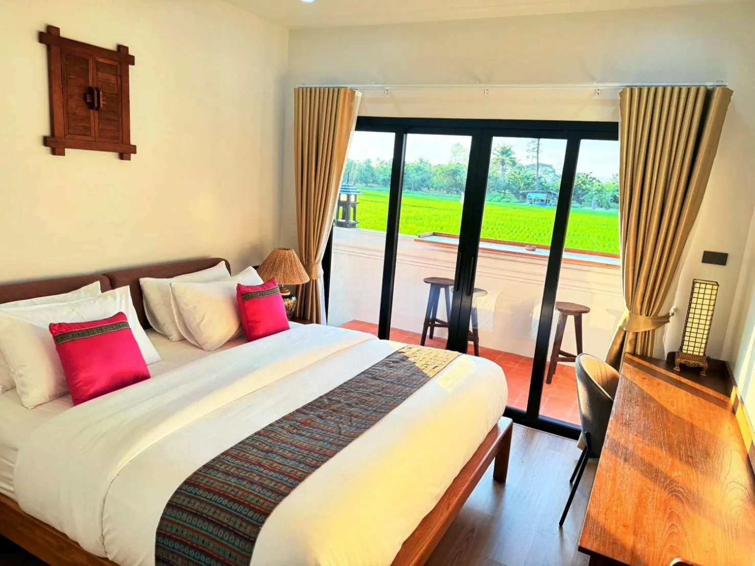 Bed in Le Baan Thai Boutique Villa