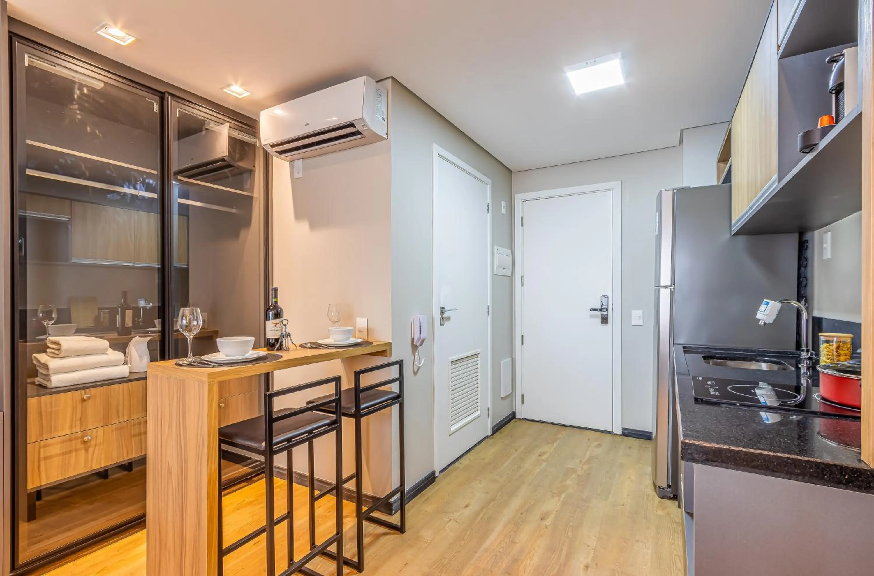 Kitchen or kitchenette in Next Paulista by Viva - Apartamentos completos ao lado da Av Paulista e MASP