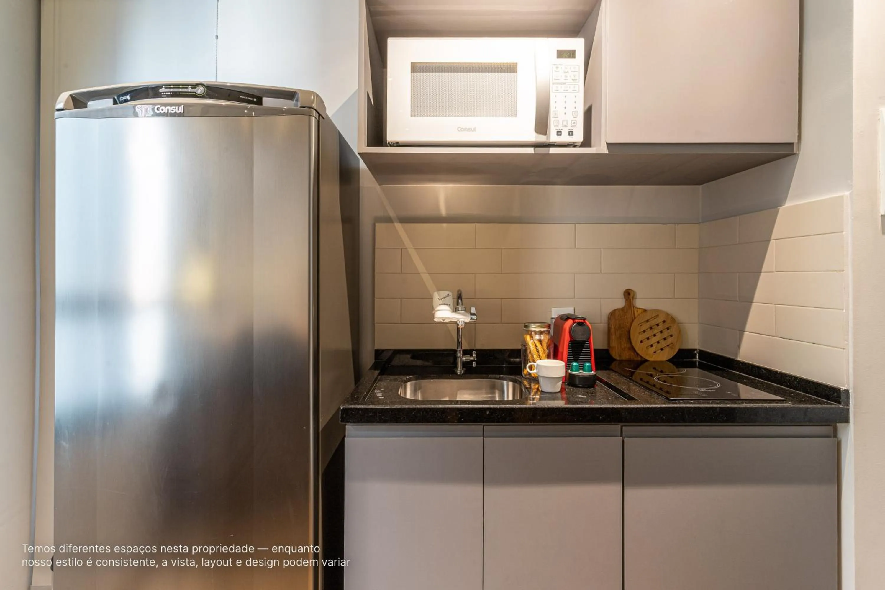 Kitchen or kitchenette in Next Paulista by Viva - Apartamentos completos ao lado da Av Paulista e MASP