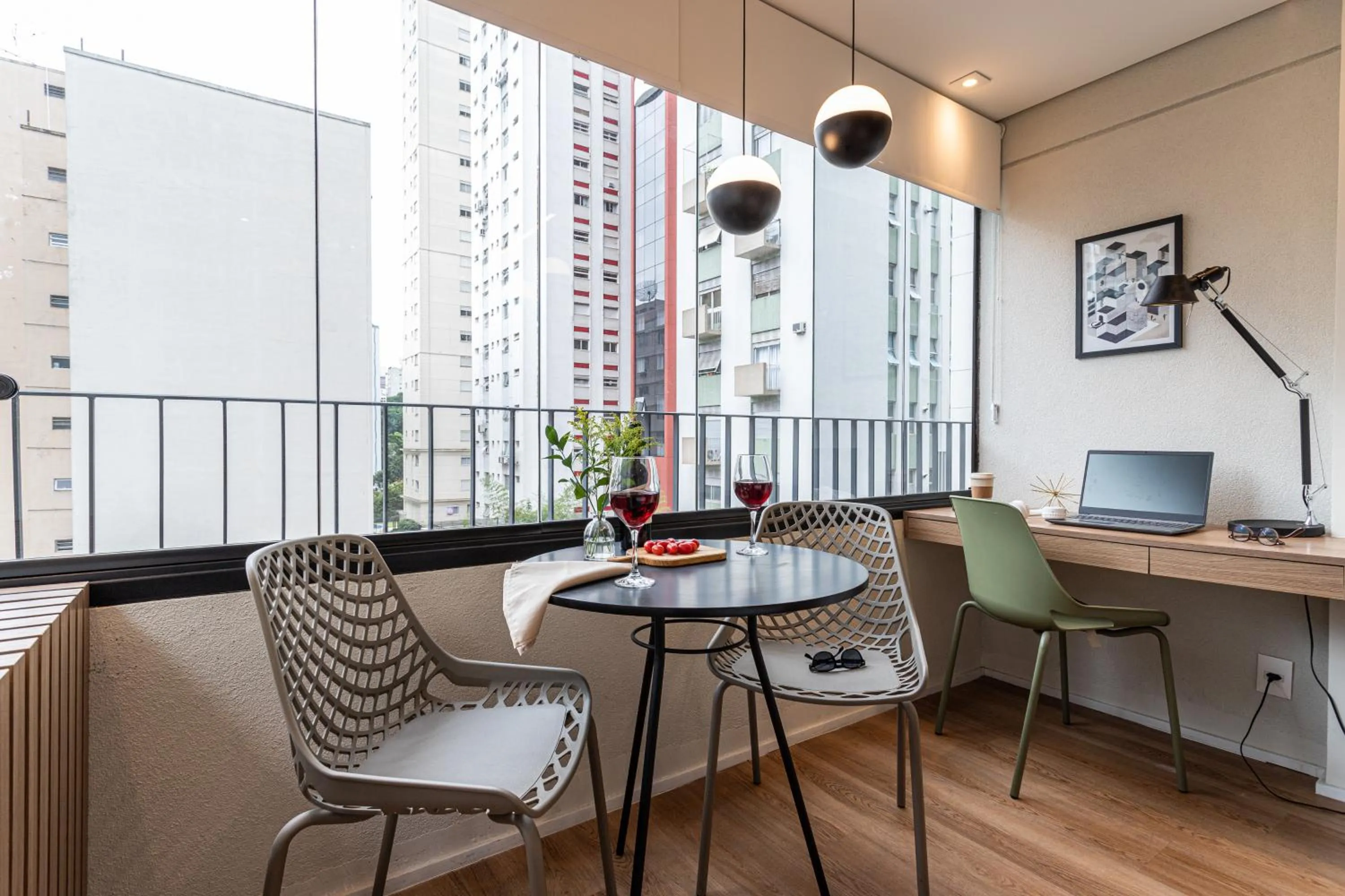 Balcony/Terrace in Next Paulista by Viva - Apartamentos completos ao lado da Av Paulista e MASP