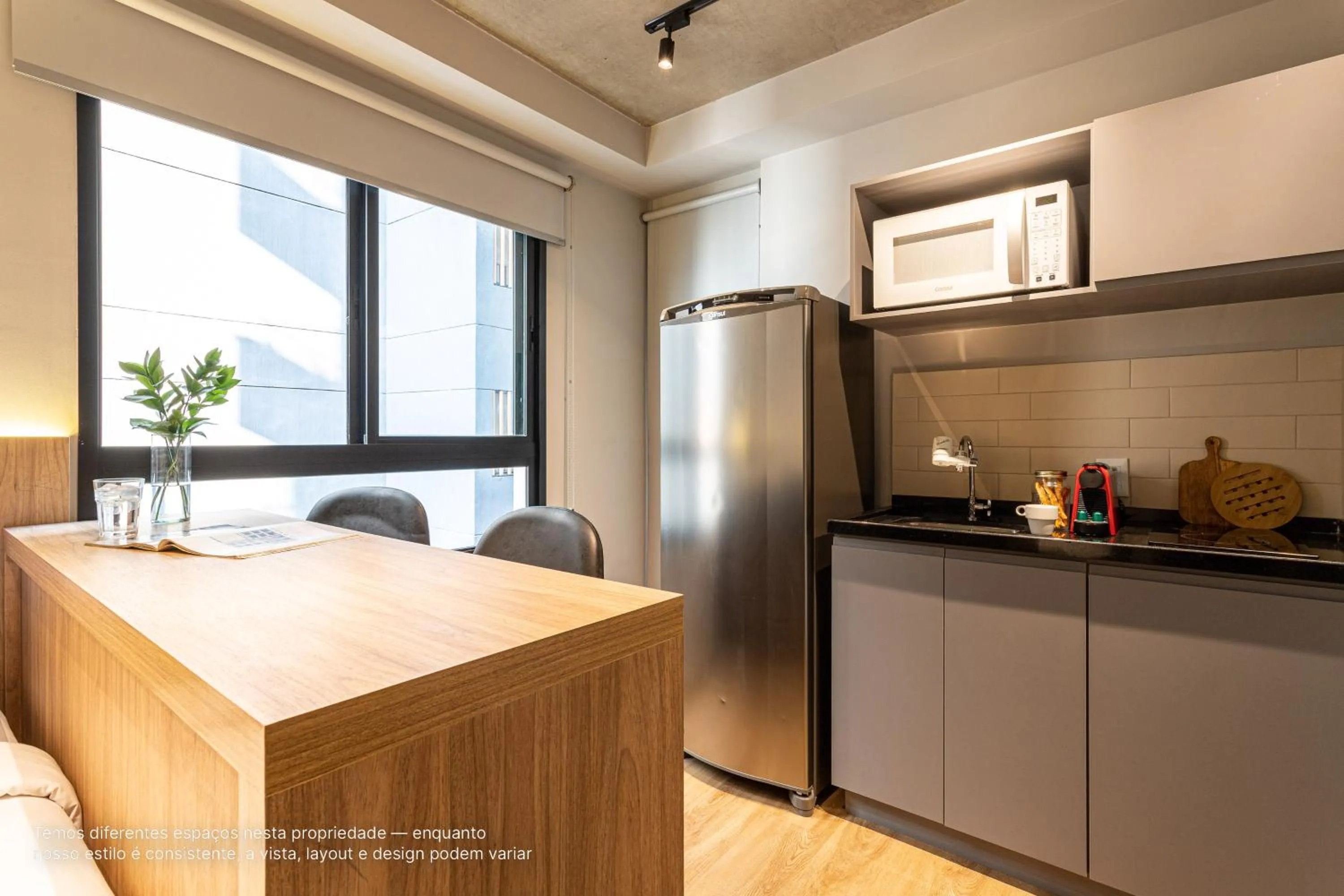 Kitchen or kitchenette in Next Paulista by Viva - Apartamentos completos ao lado da Av Paulista e MASP