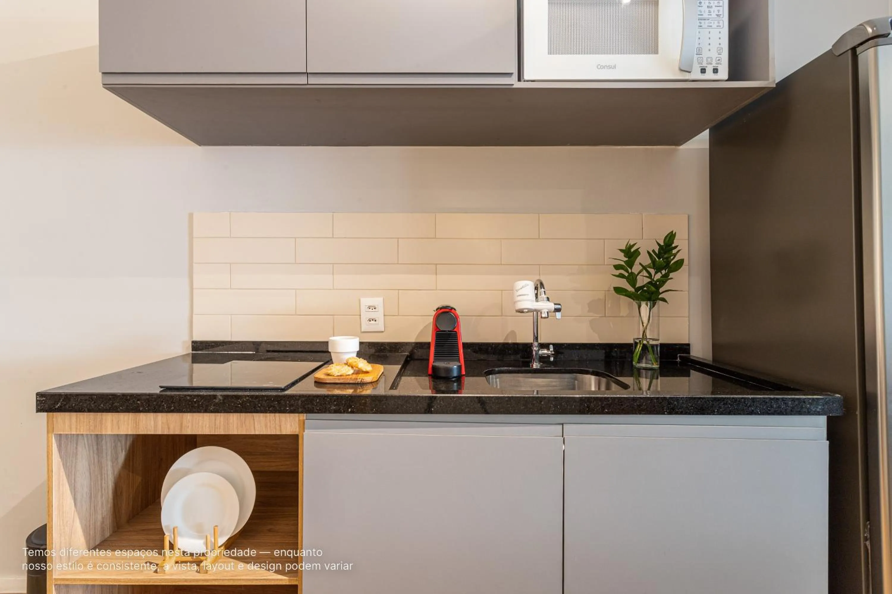 Kitchen or kitchenette in Next Paulista by Viva - Apartamentos completos ao lado da Av Paulista e MASP