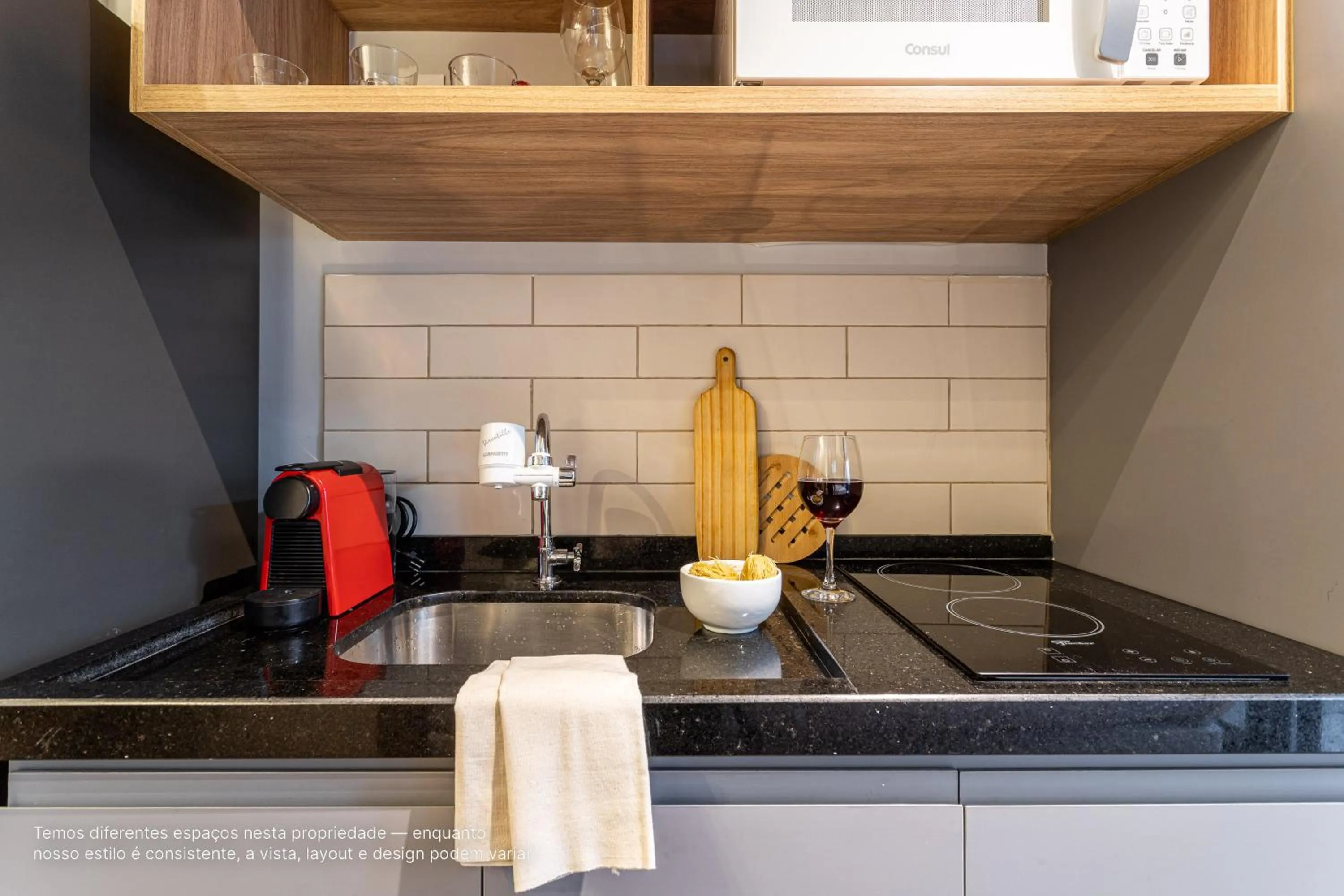 Kitchen or kitchenette in Next Paulista by Viva - Apartamentos completos ao lado da Av Paulista e MASP