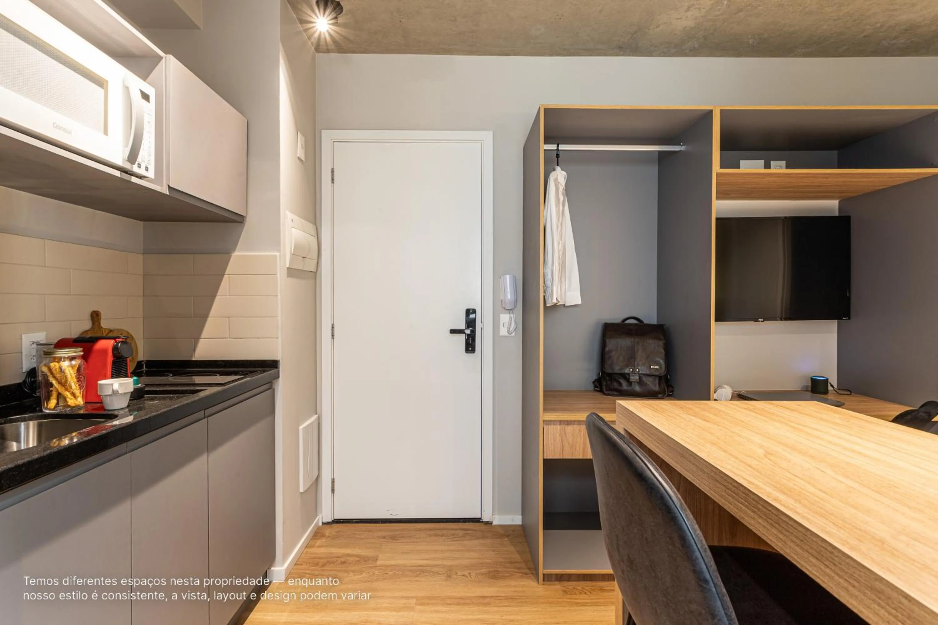 Kitchen or kitchenette in Next Paulista by Viva - Apartamentos completos ao lado da Av Paulista e MASP