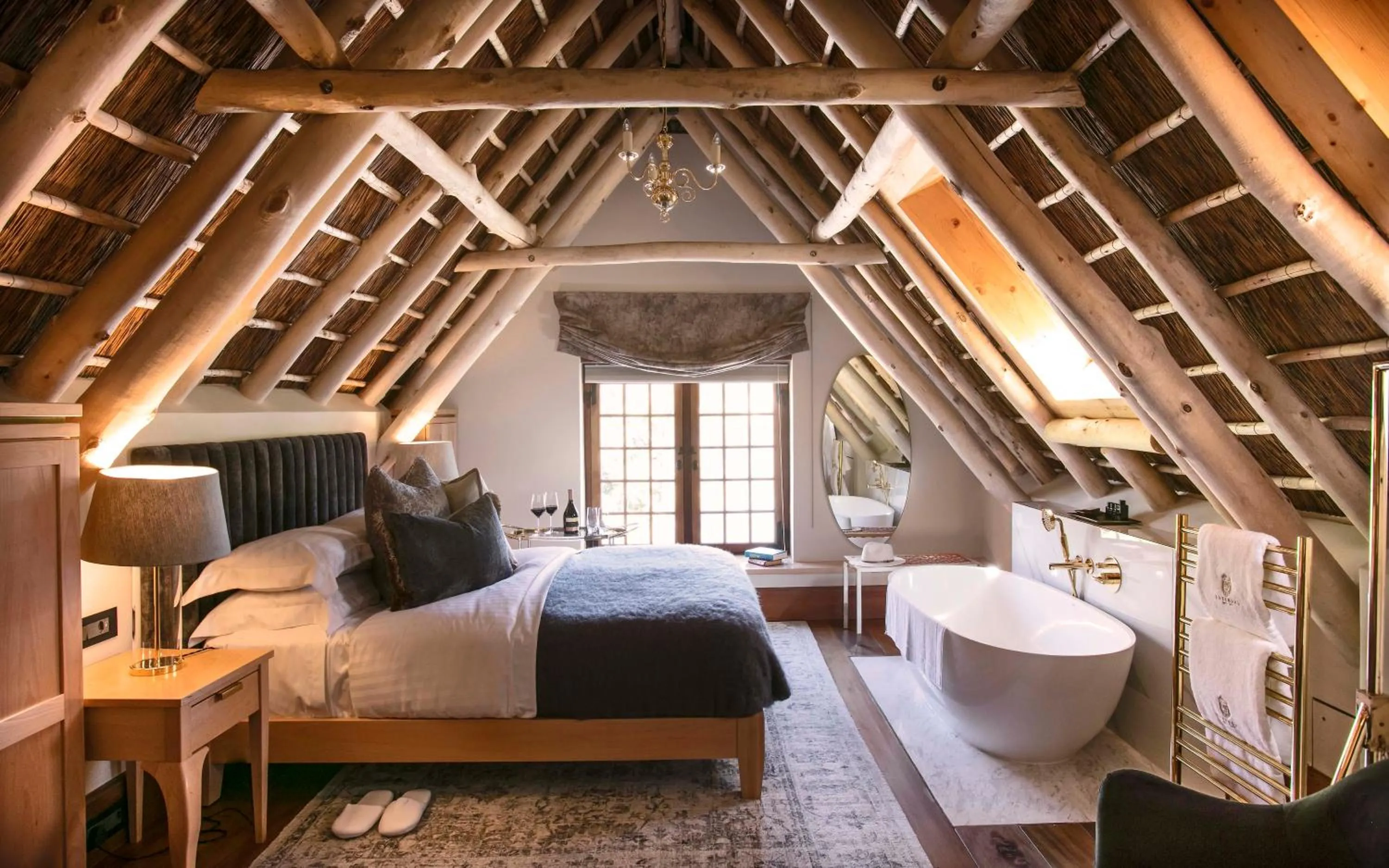 Bed in The Hazendal Hotel and Homestead