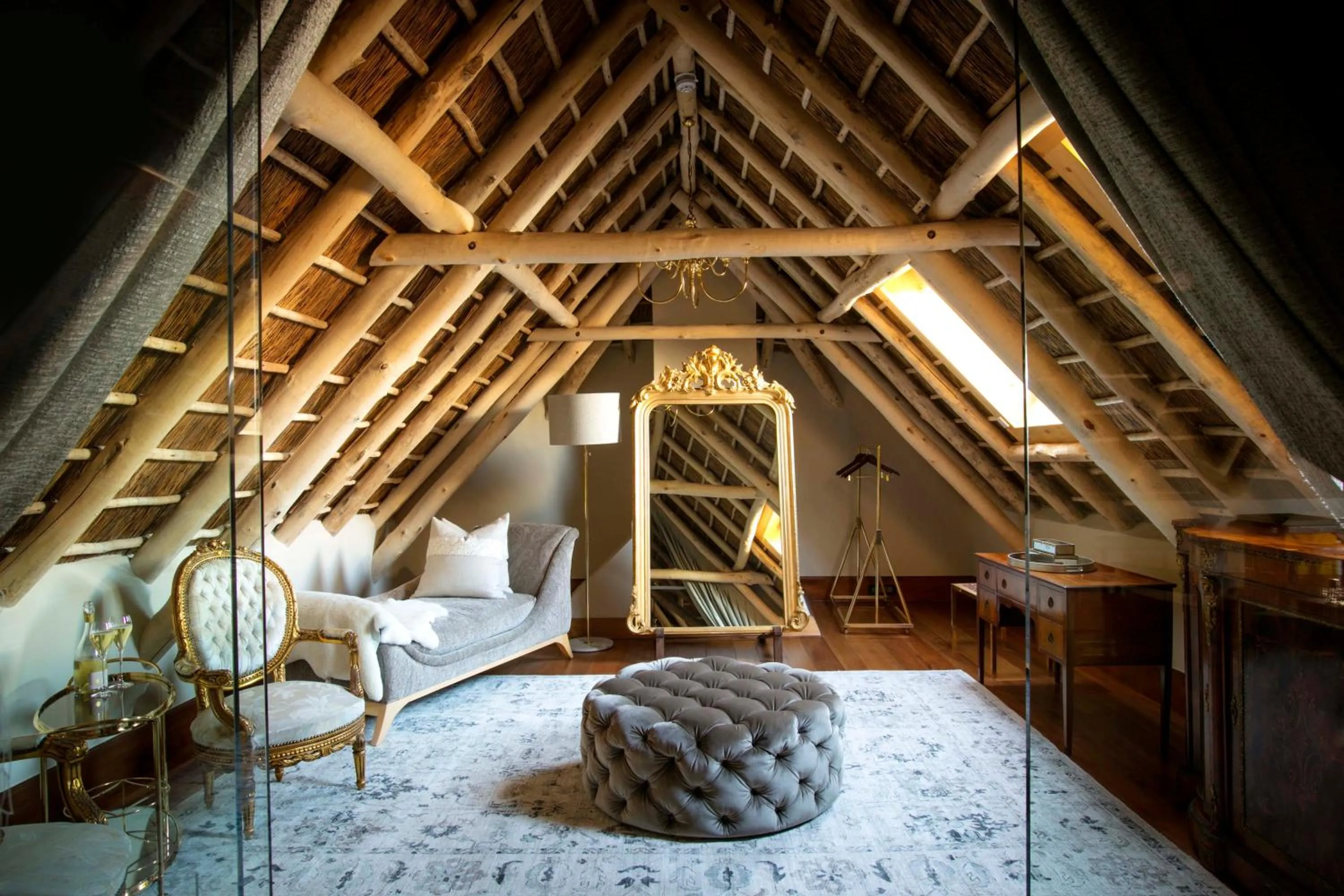 Seating area in The Hazendal Hotel and Homestead