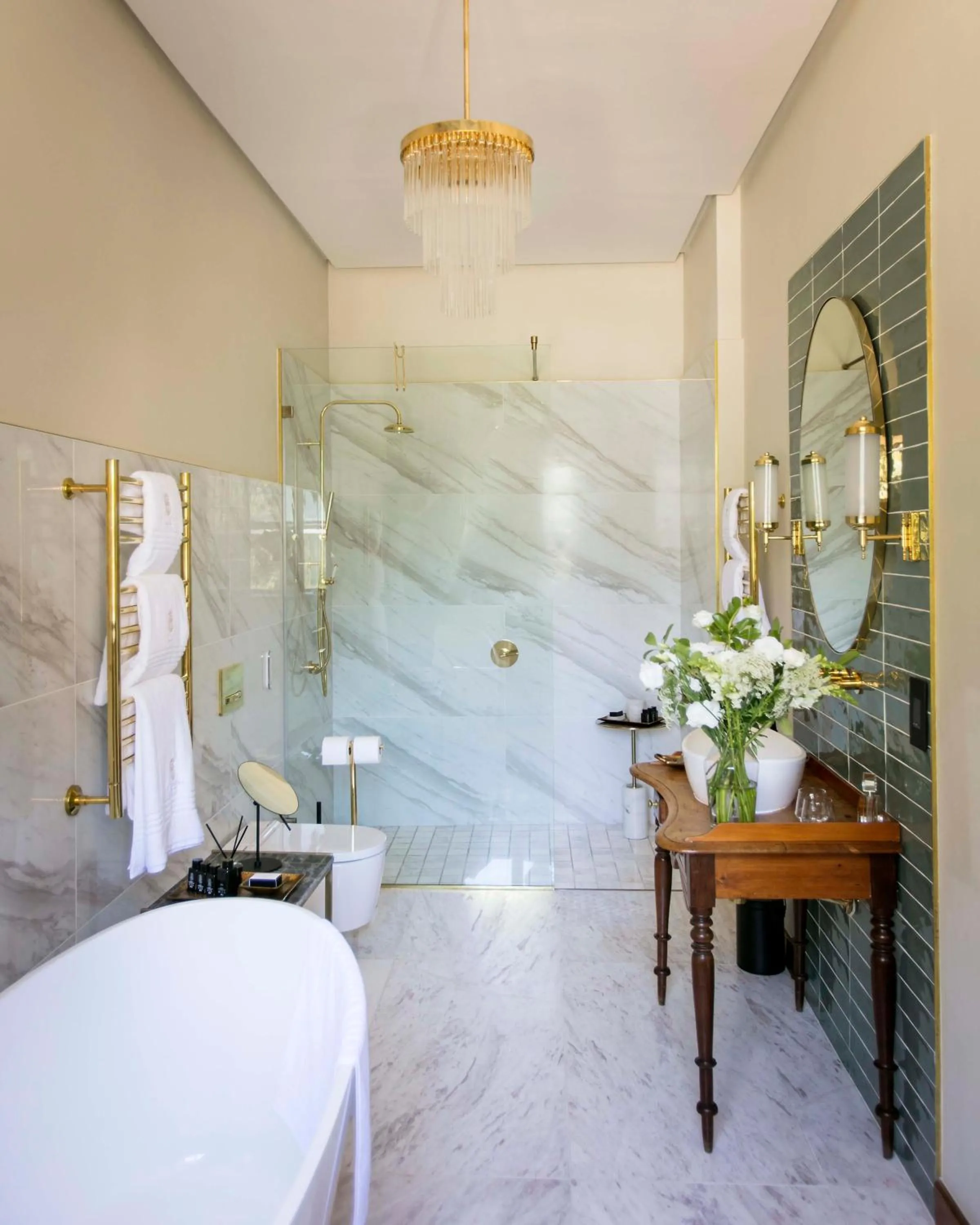 Shower in The Hazendal Hotel and Homestead