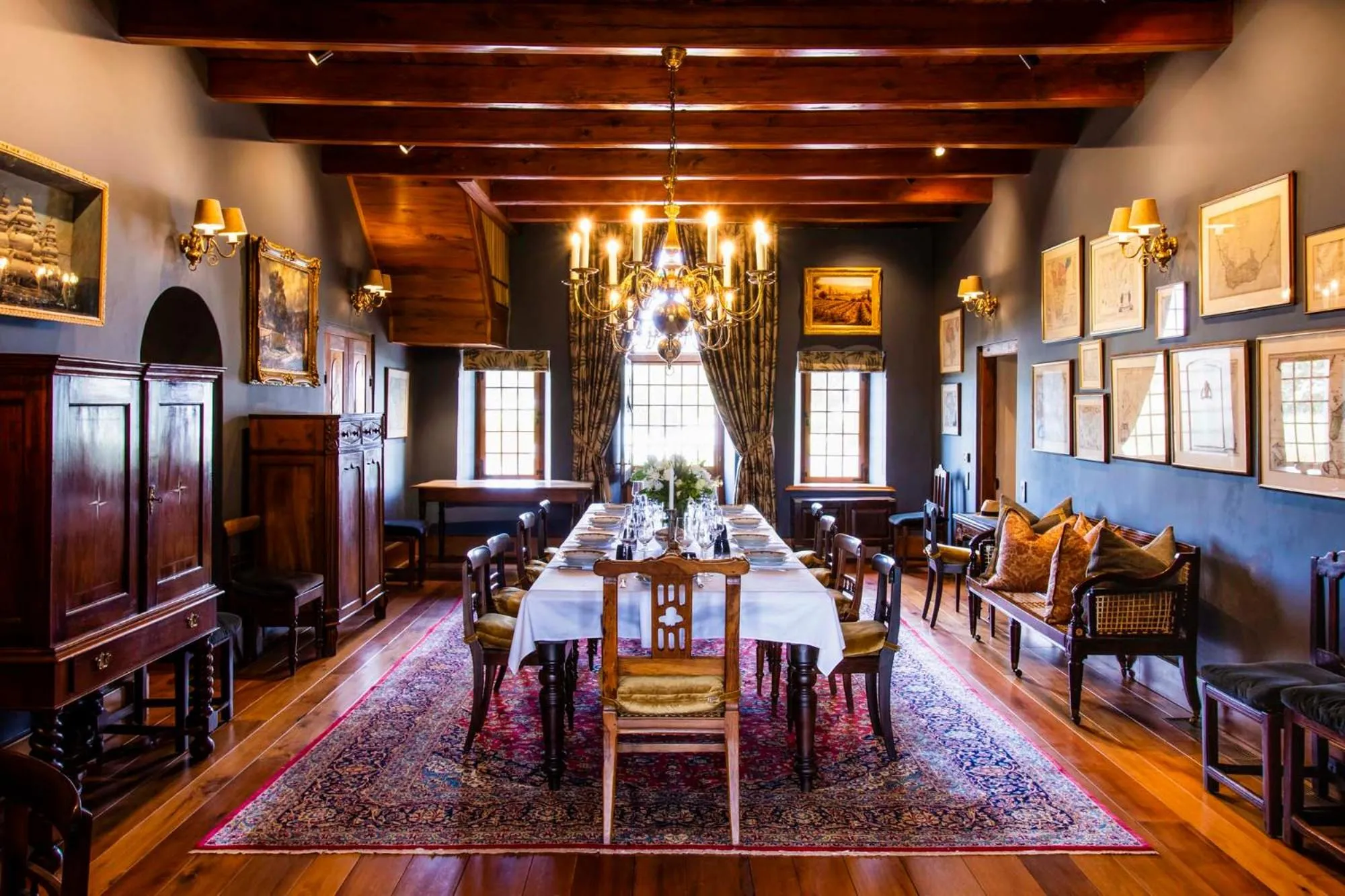 Seating area in The Hazendal Hotel and Homestead