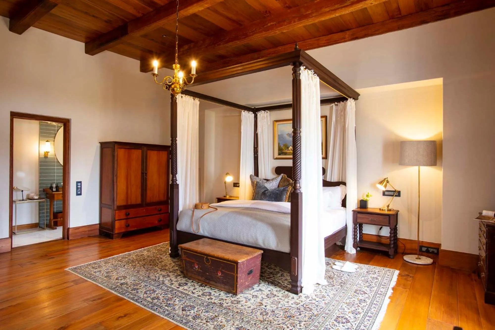 Bed in The Hazendal Hotel and Homestead