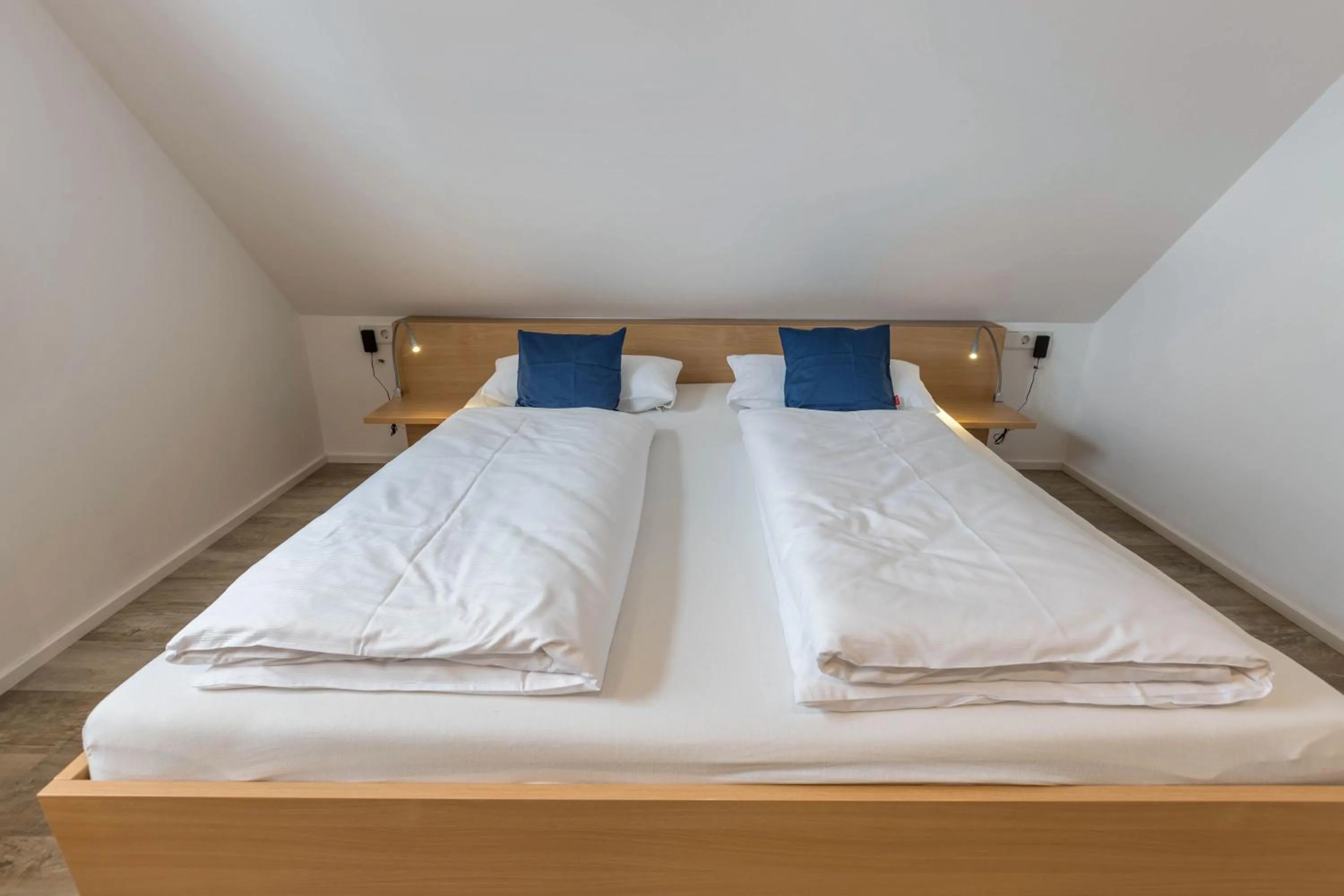 Living room, Bed in Über der alten Gärtnerei
