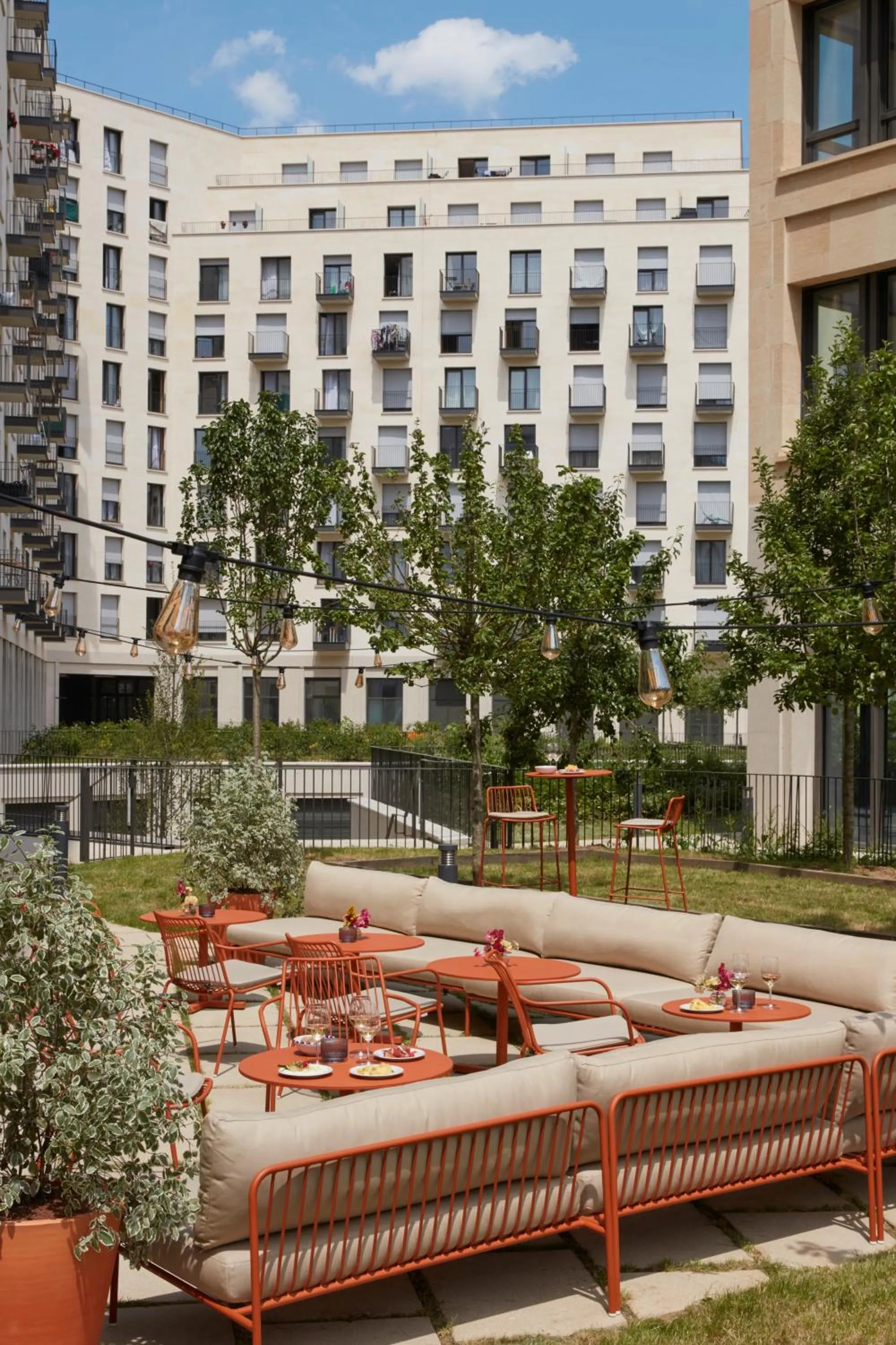 Patio in OKKO Hotels Paris Rosa Parks