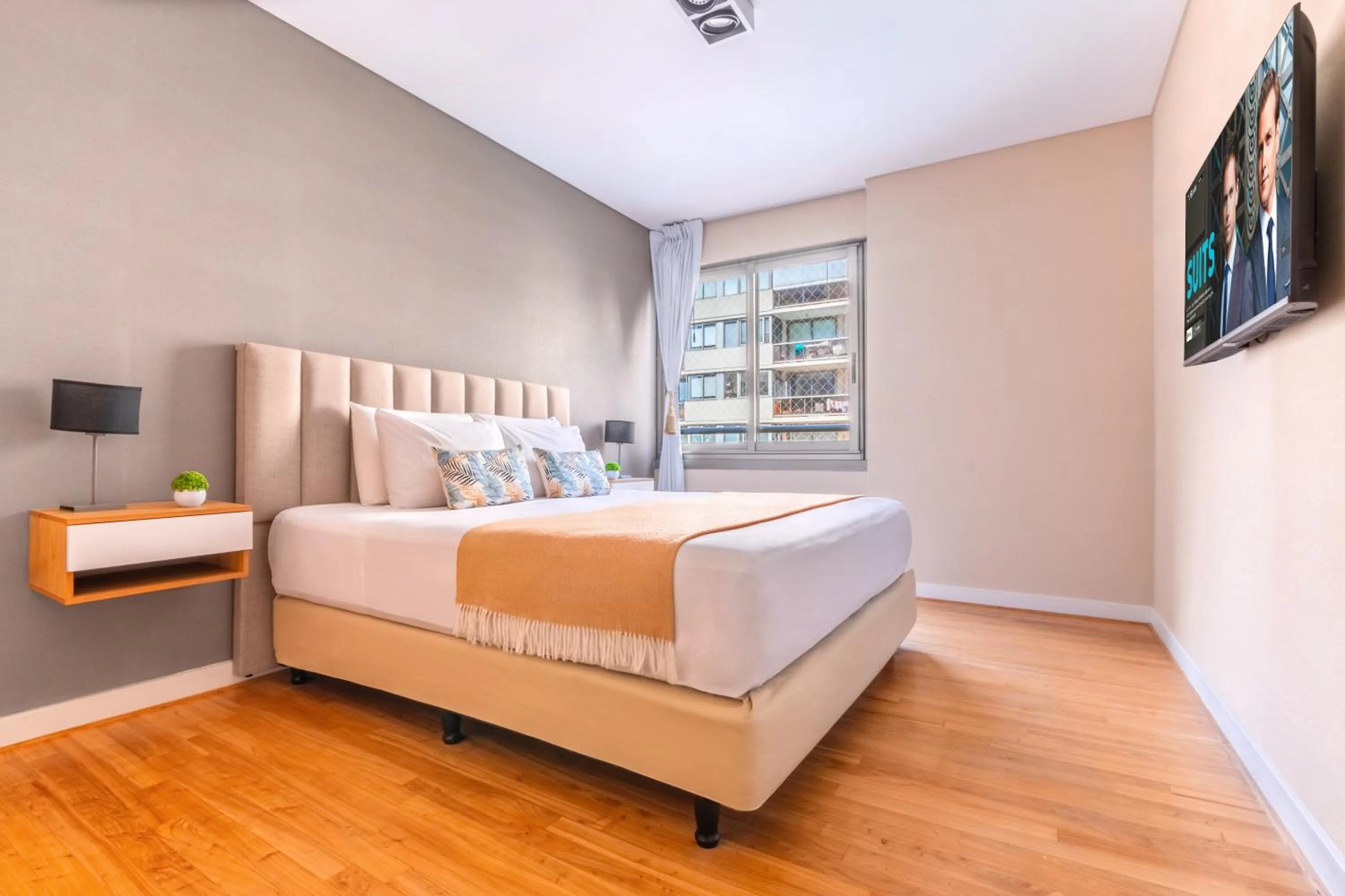 Bed in Luxury Apartments in Puerto Madero