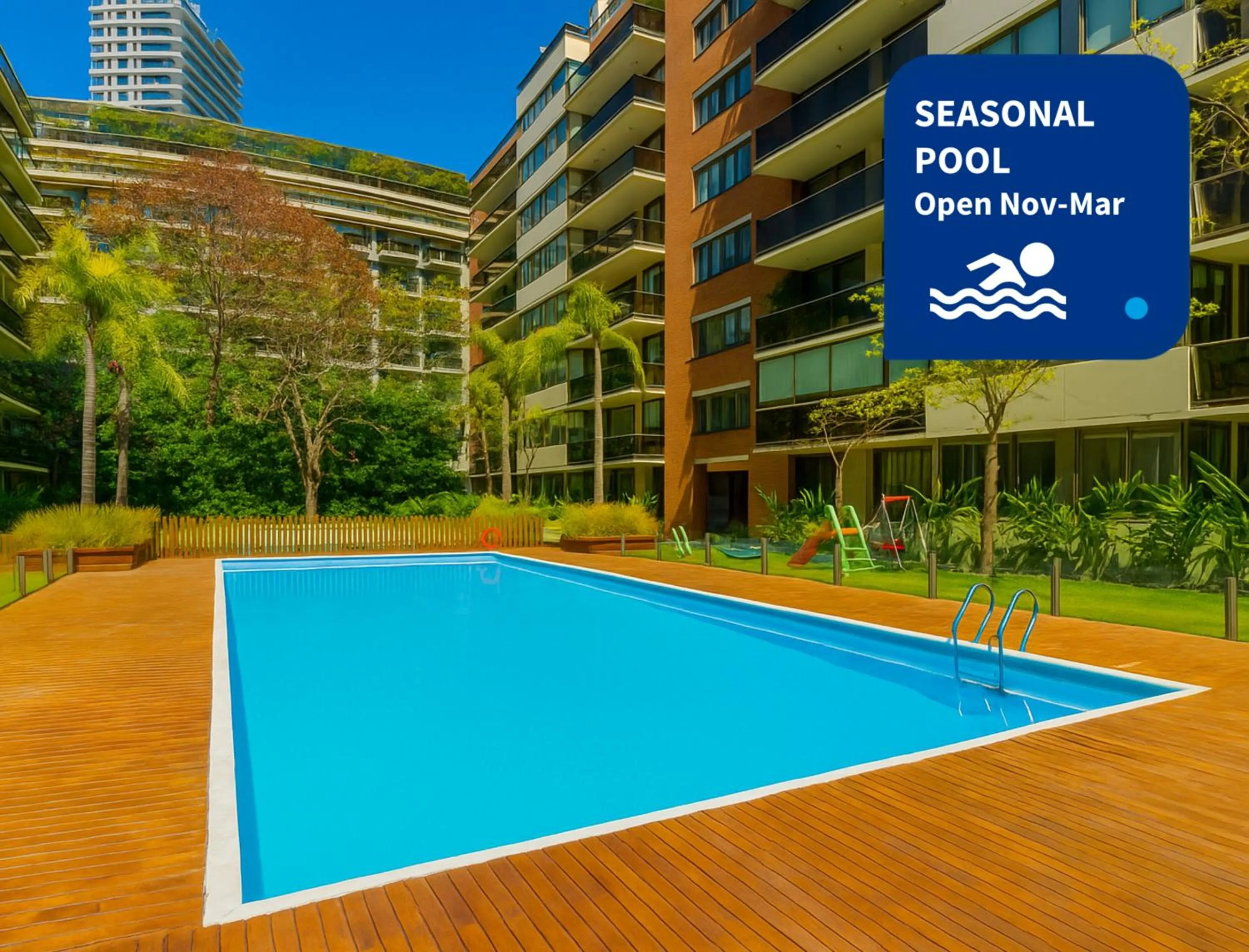 Swimming pool in Luxury Apartments in Puerto Madero