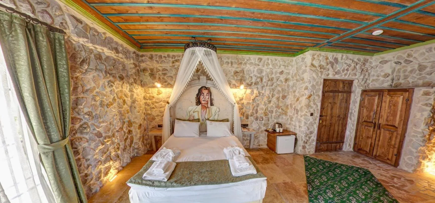 Bedroom in AKRİTİS STONE HOUSE