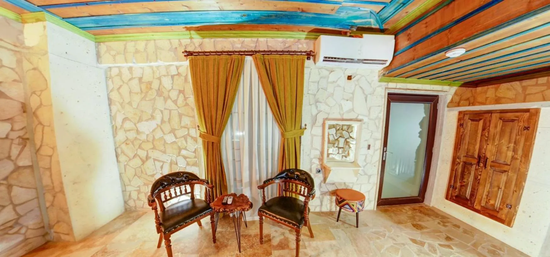 Seating area in AKRİTİS STONE HOUSE