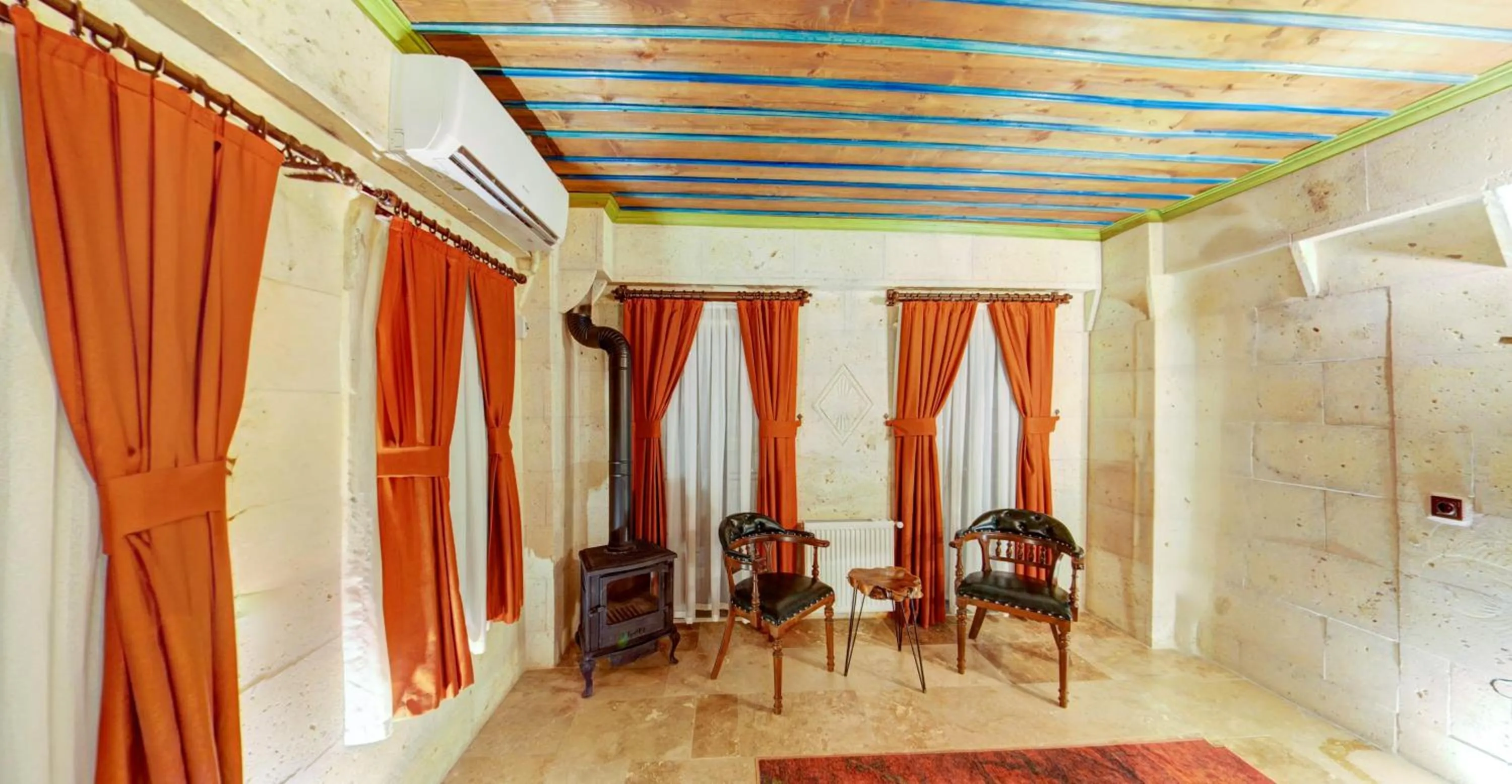 Seating area in AKRİTİS STONE HOUSE