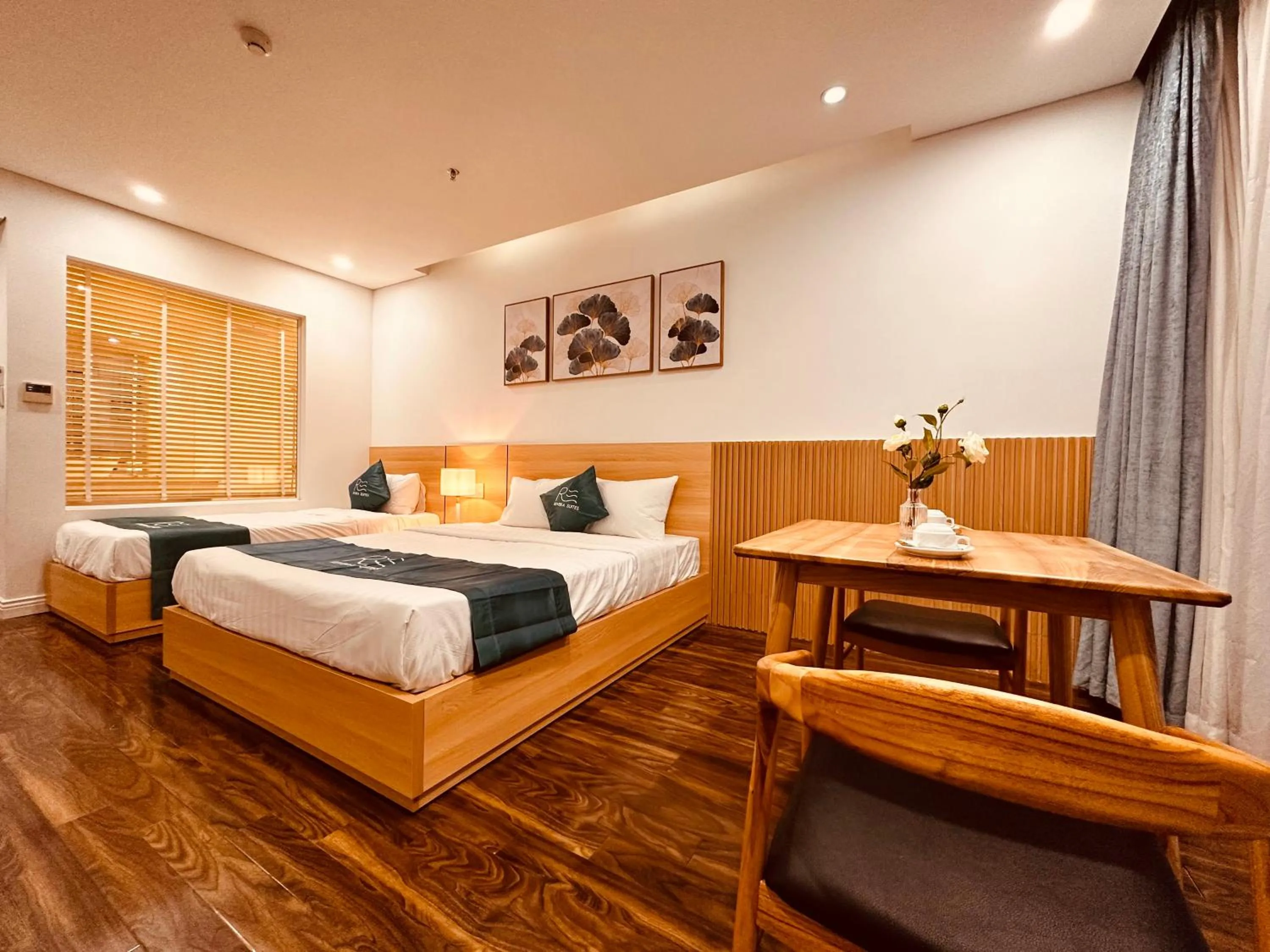 Bed in Rivera Suites