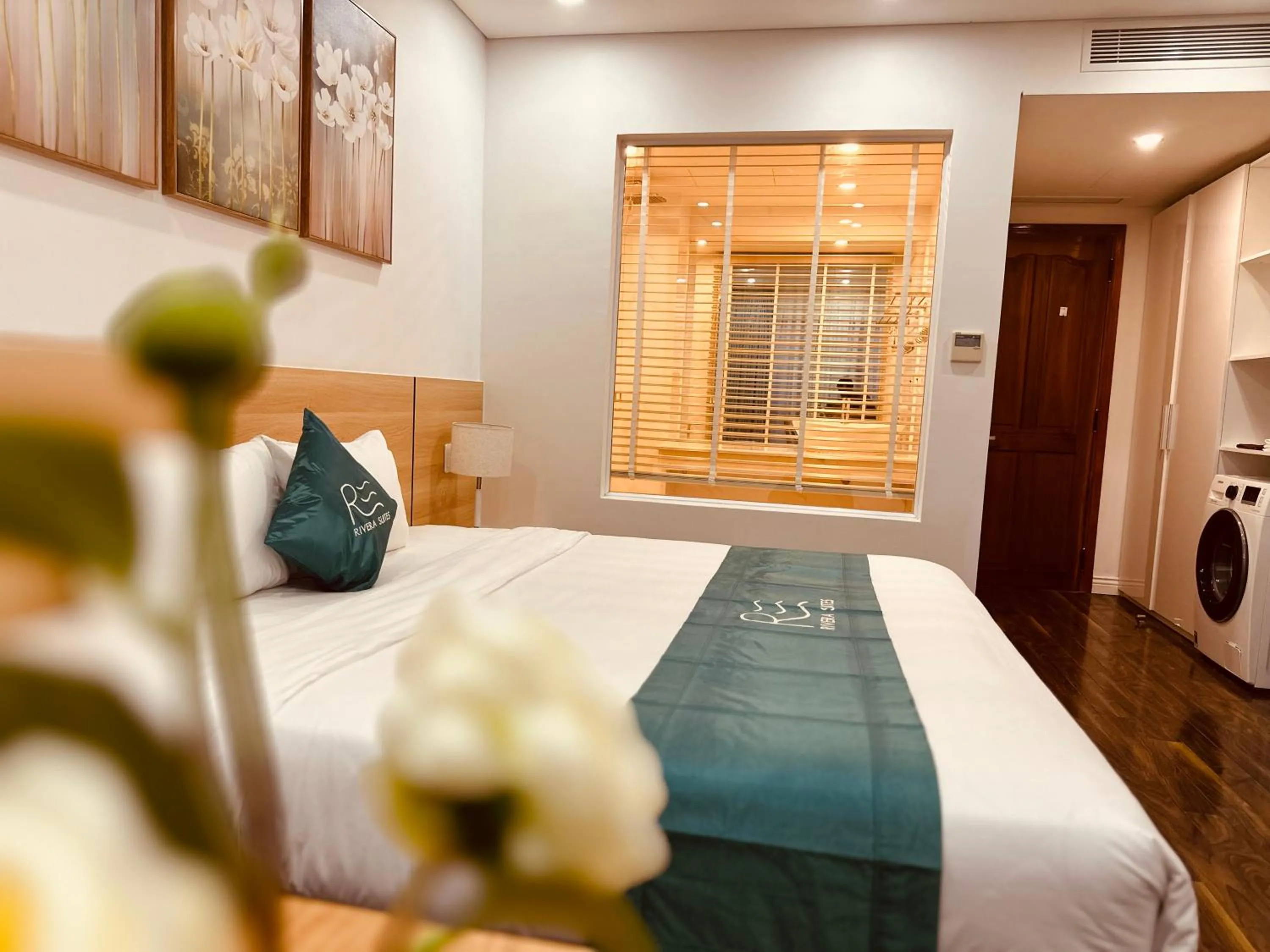 Bed in Rivera Suites