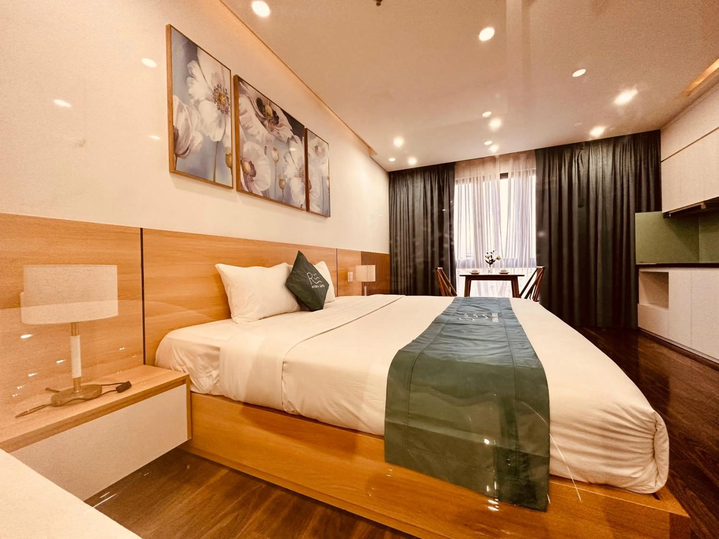 Bed in Rivera Suites