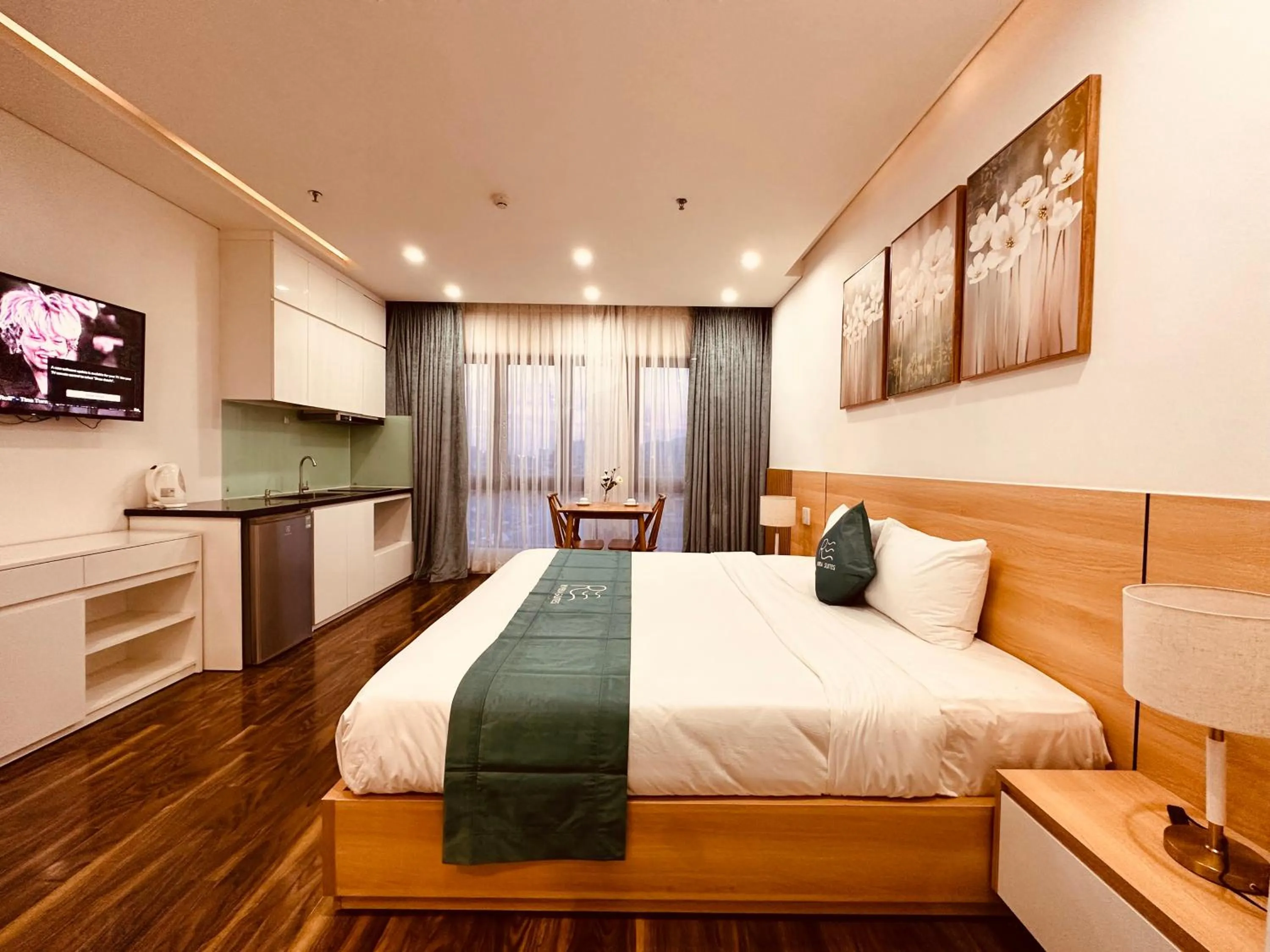 Bed in Rivera Suites