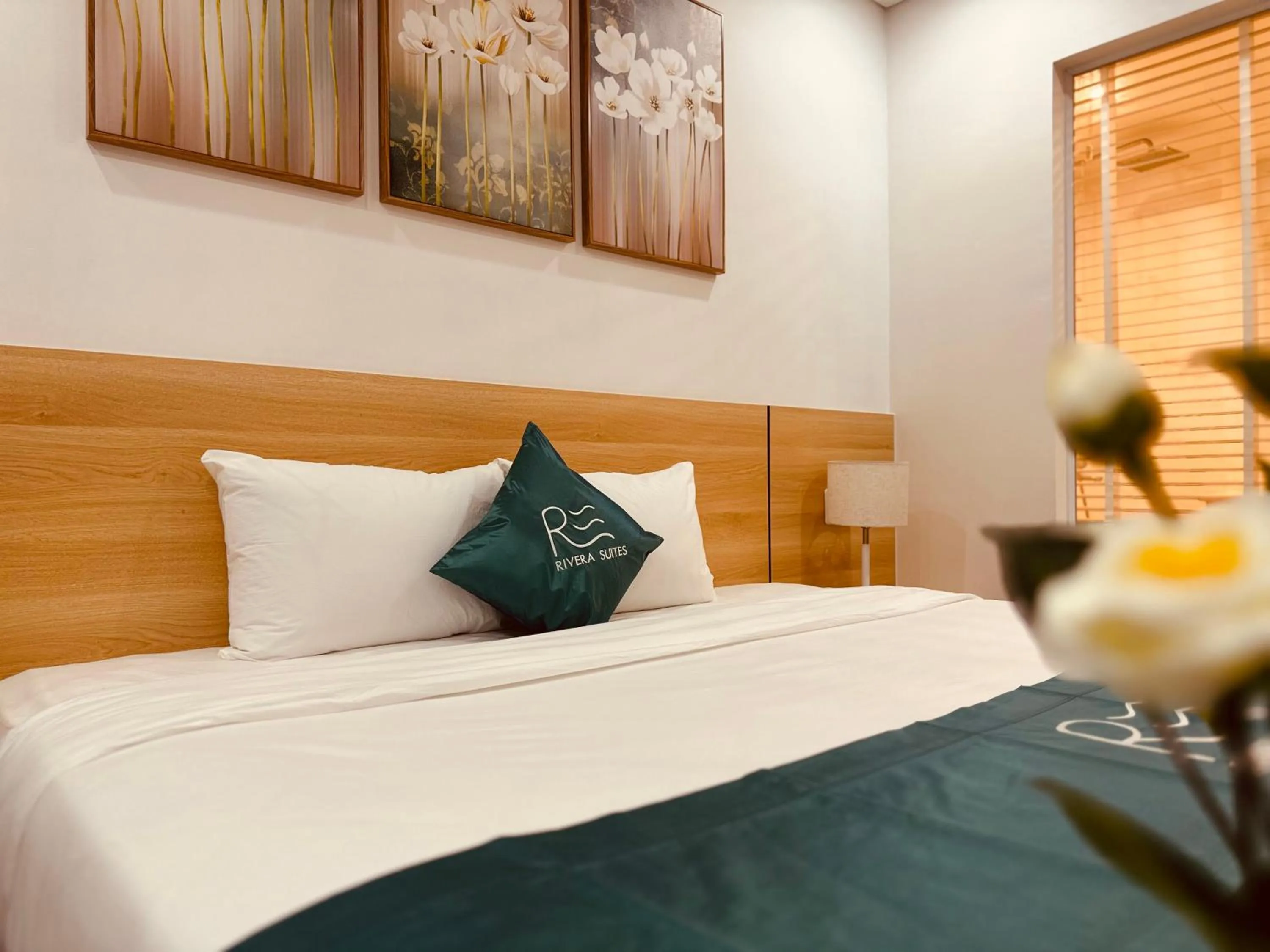 Bed in Rivera Suites