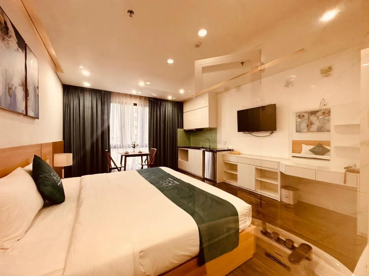 Bed in Rivera Suites