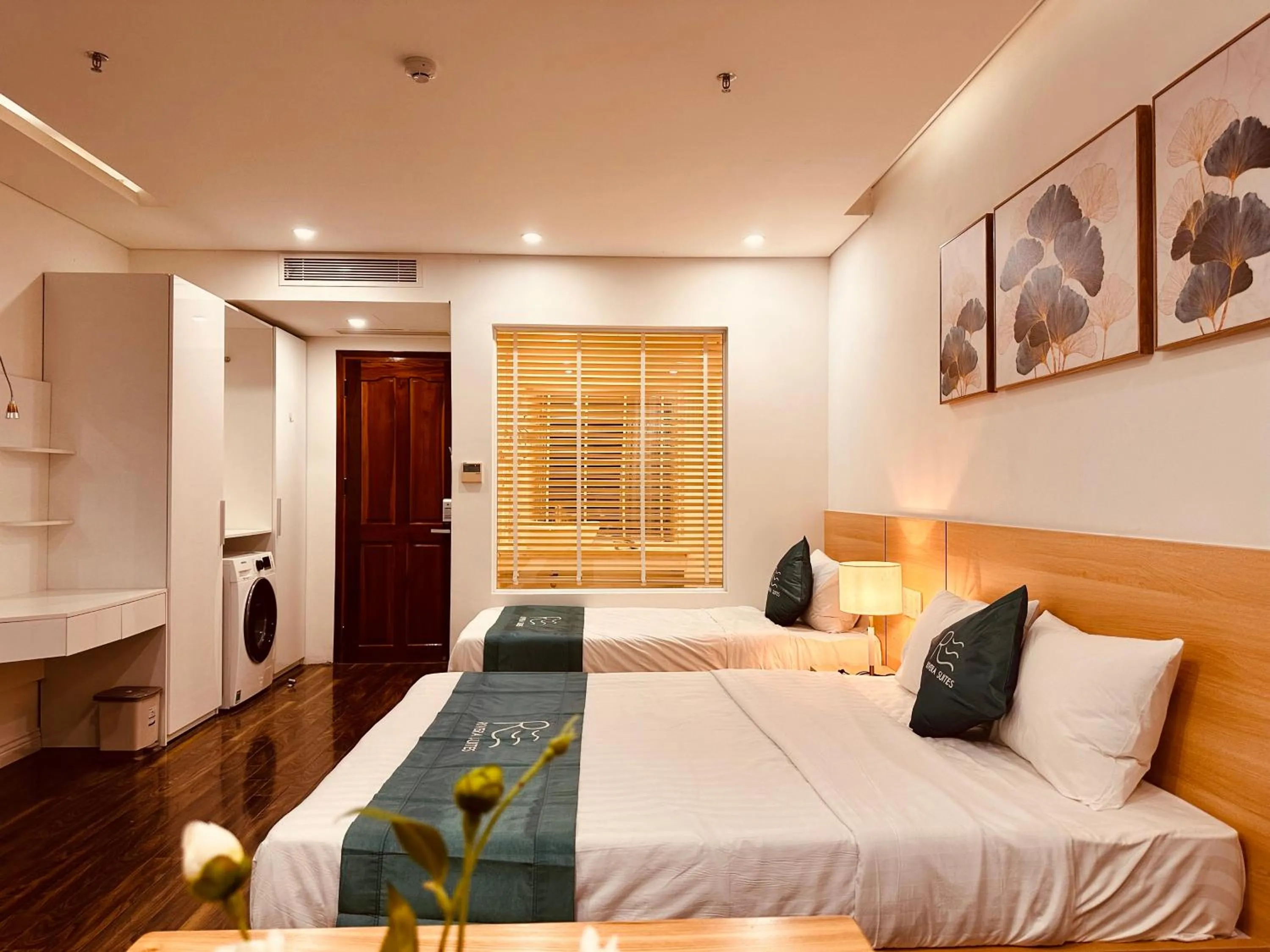 Bed in Rivera Suites