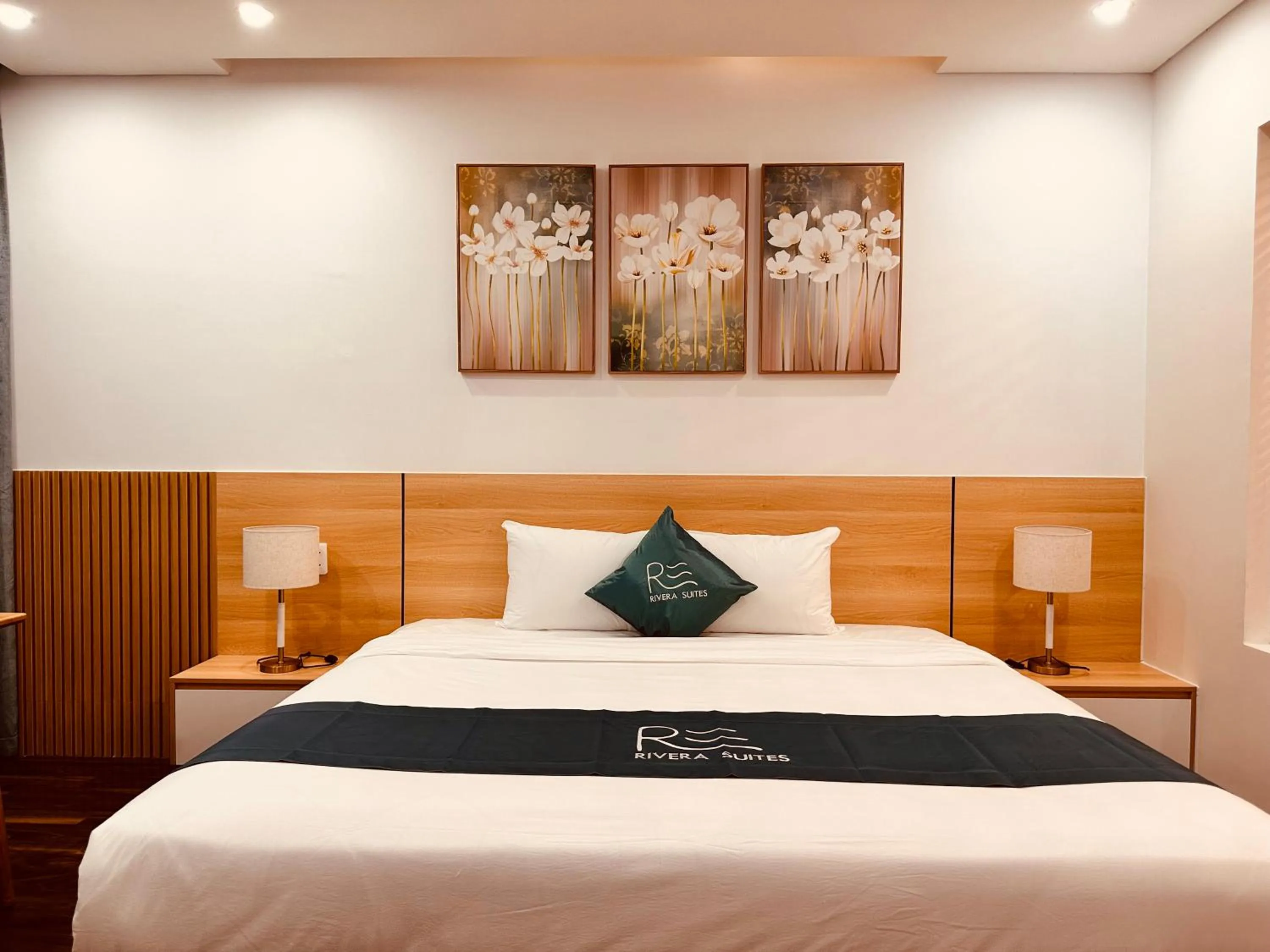 Bed in Rivera Suites